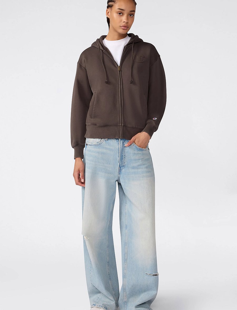 Champion - Full Zip Hoodie Sweatshirt - tops - gs509-mos - 3