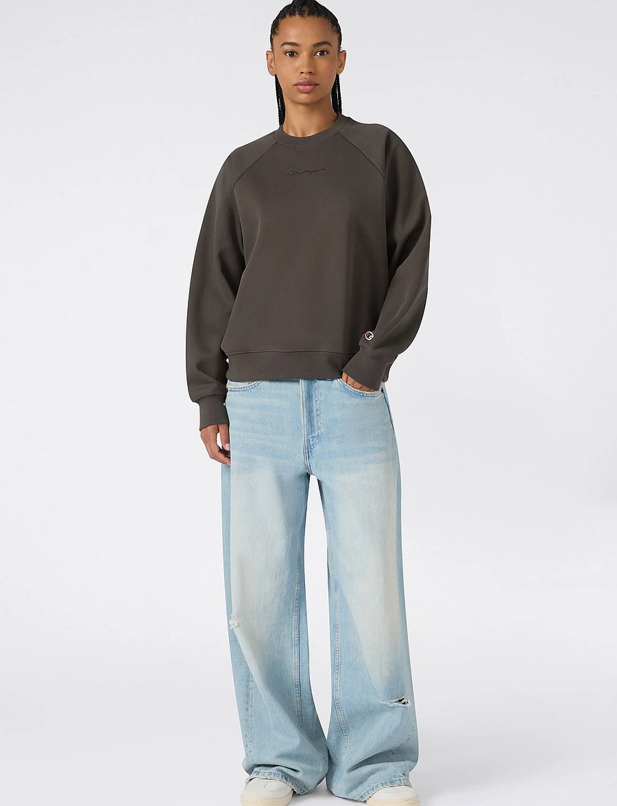 Champion - Crewneck Sweatshirt - Överdelar - gs509-mos/mos - 0