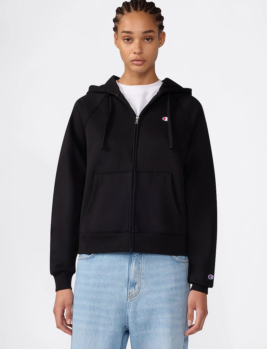 Champion - Full Zip Hoodie Sweatshirt - overdele - kk001-nbk - 0