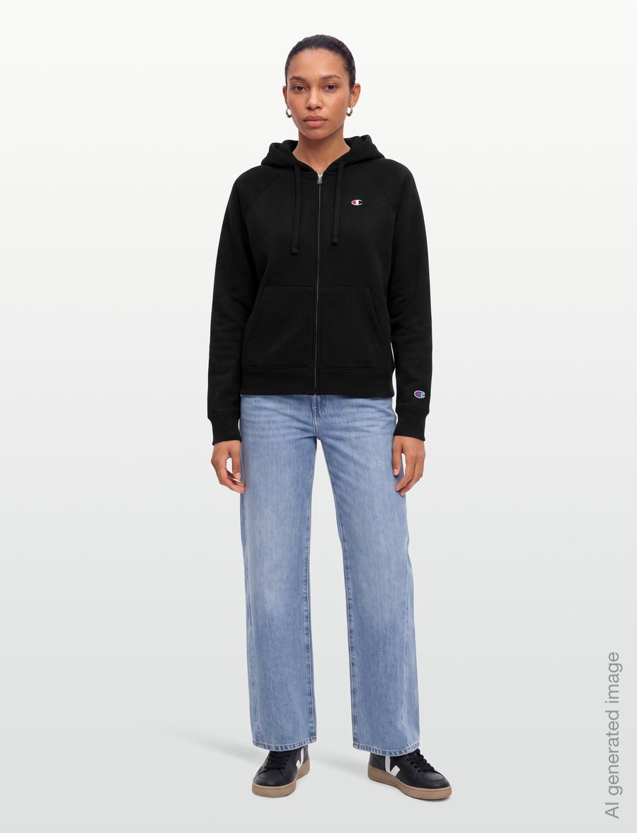 Champion - Full Zip Hoodie Sweatshirt - kapuutsiga dressipluusid - kk001-nbk - 0