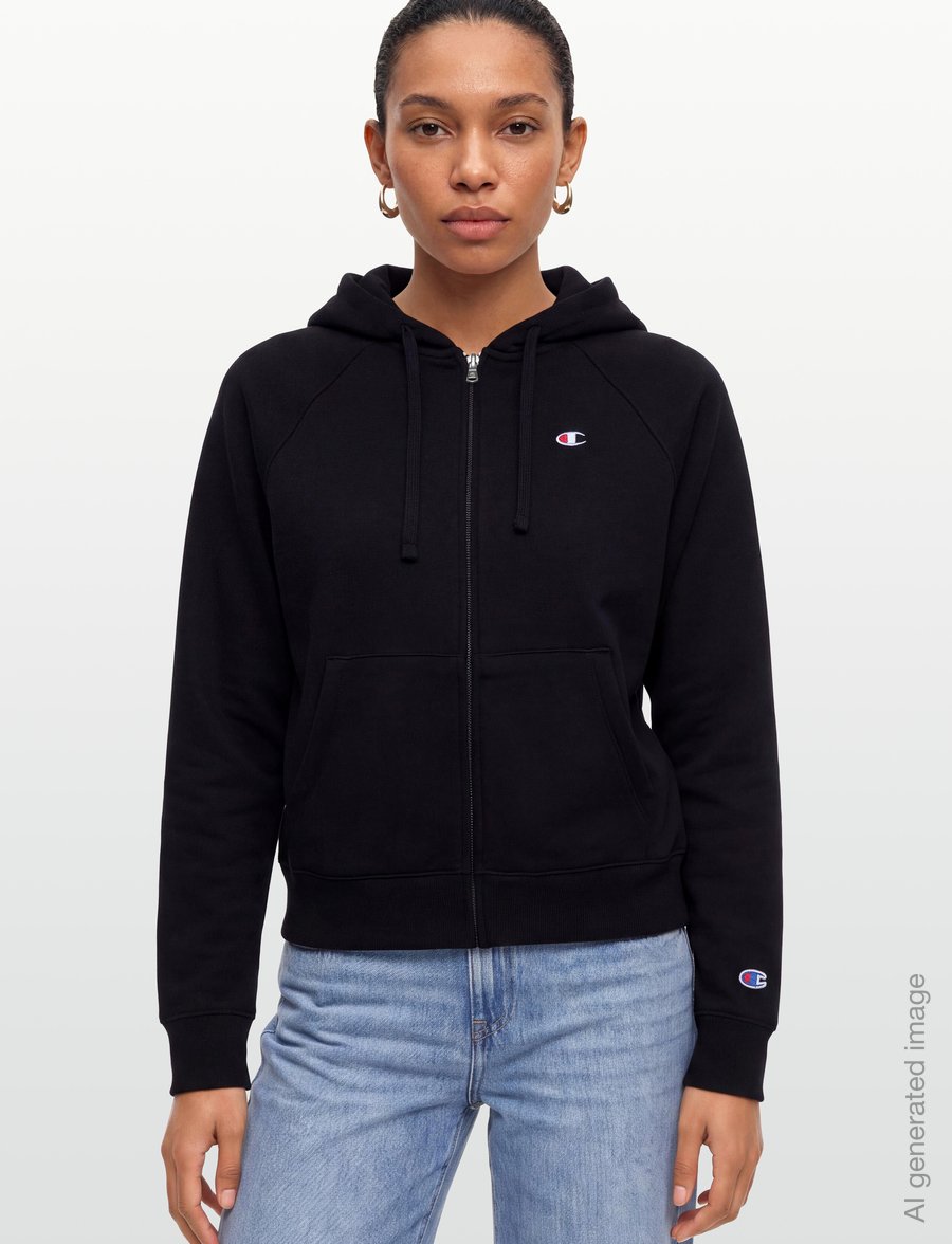 Champion - Full Zip Hoodie Sweatshirt - kapuutsiga dressipluusid - kk001-nbk - 3