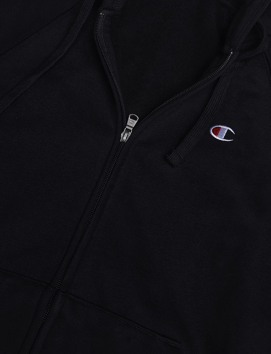 Champion - Full Zip Hoodie Sweatshirt - kapuutsiga dressipluusid - kk001-nbk - 5