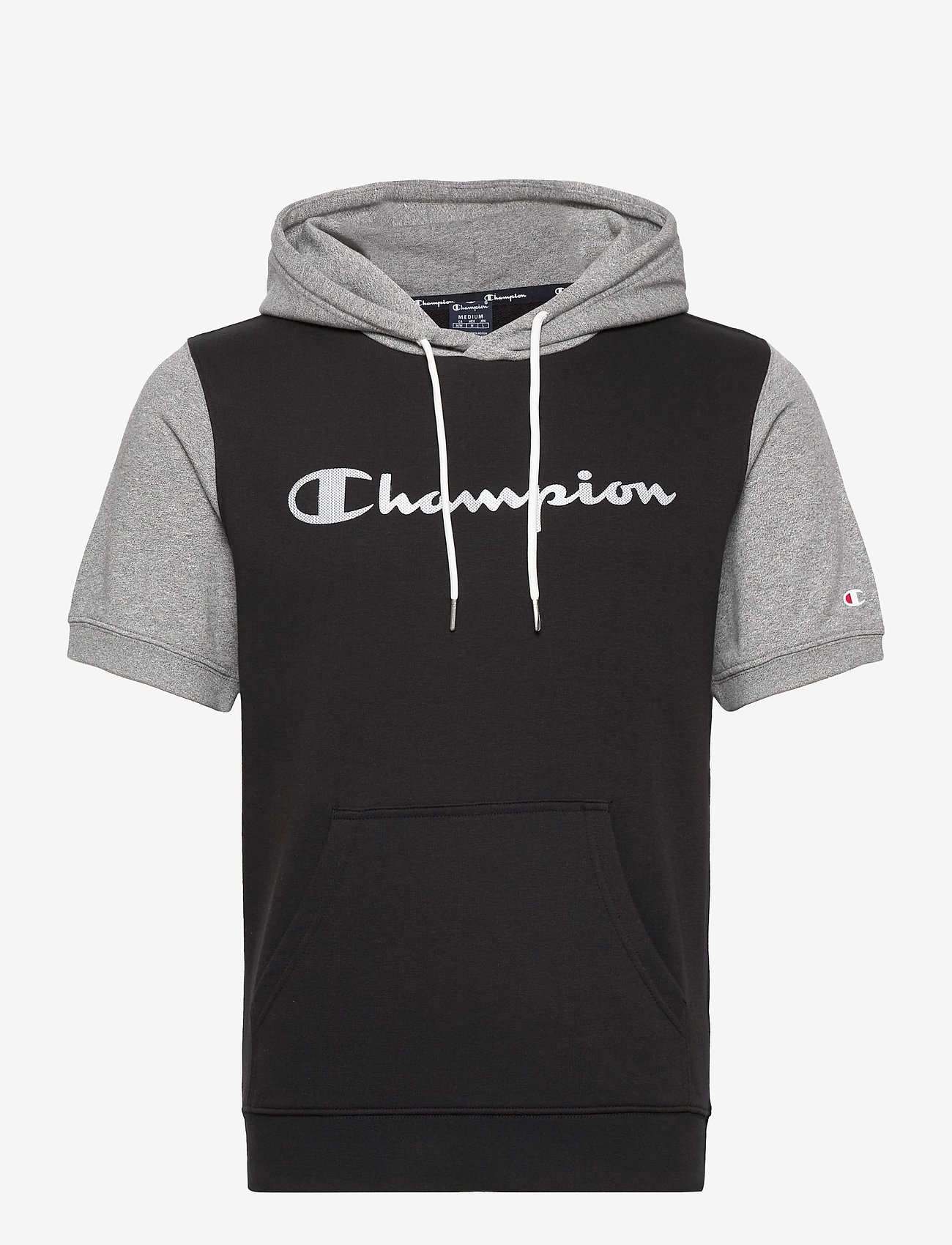 Champion - Hooded Short Sleeves Sweatshirt - black beauty - 0