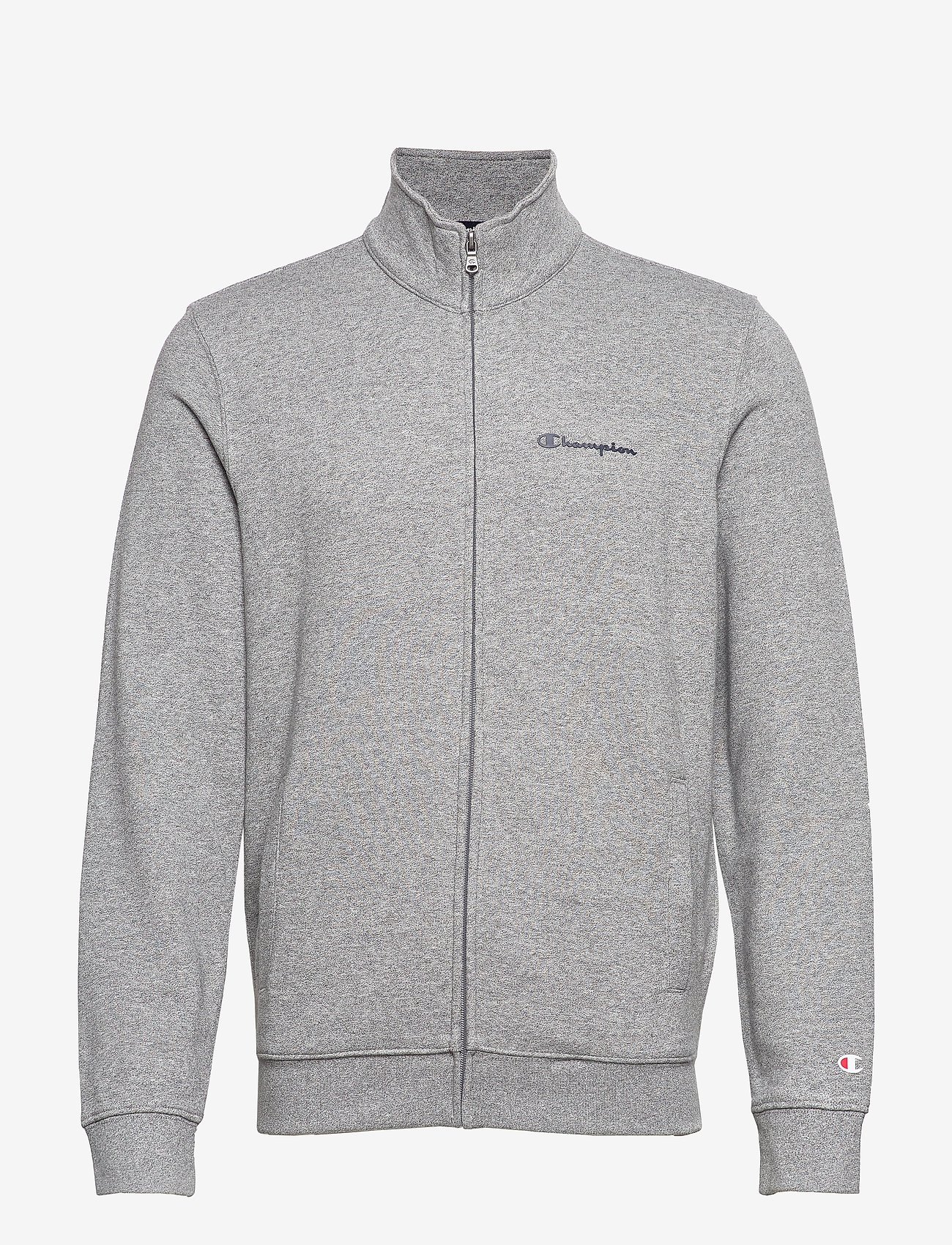 Full Zip Sweatshirt - GRAPHITE GREY MELANGE JASP├¿ YARN DYED