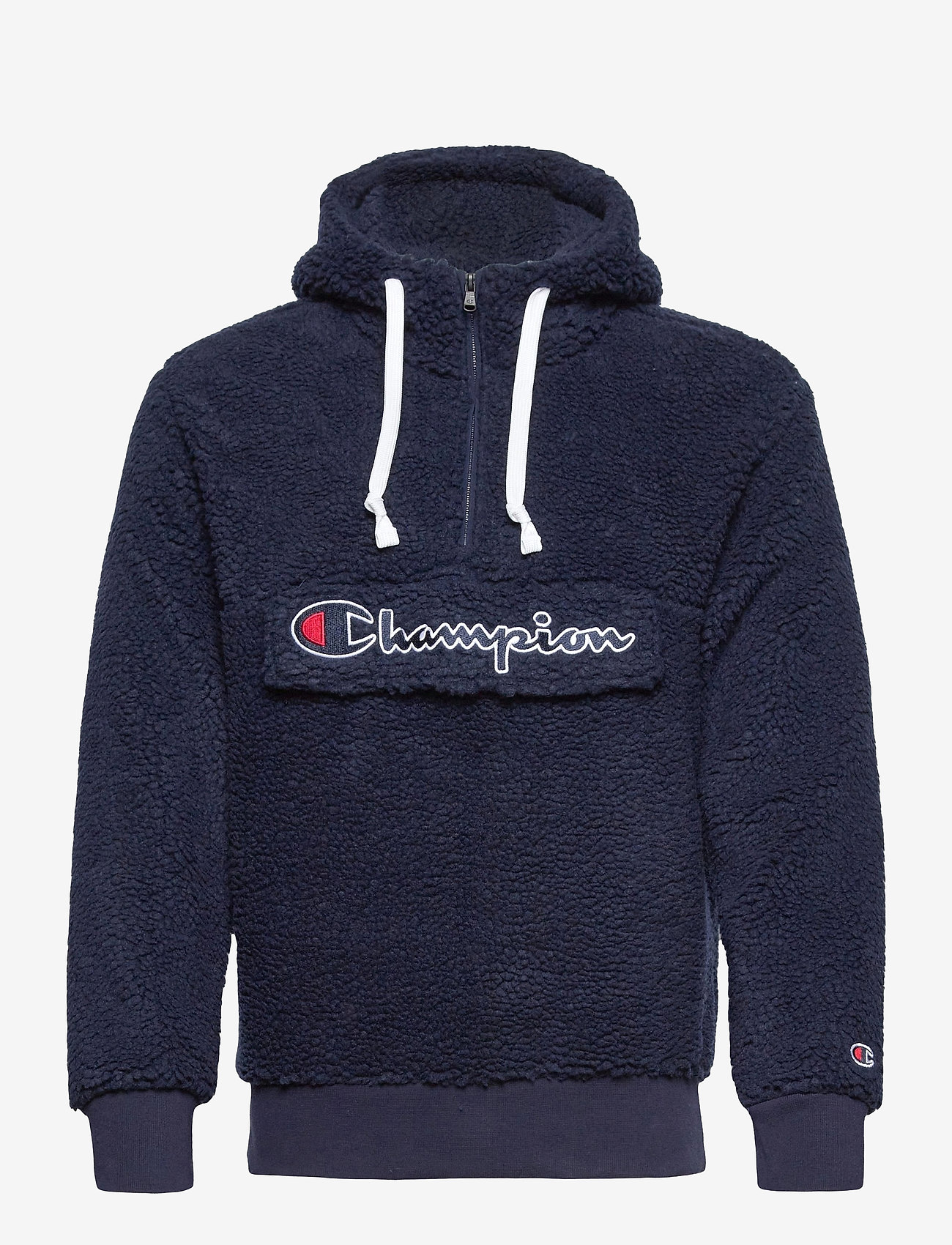 Champion - Hooded Half Zip Top - navy blazer - 0