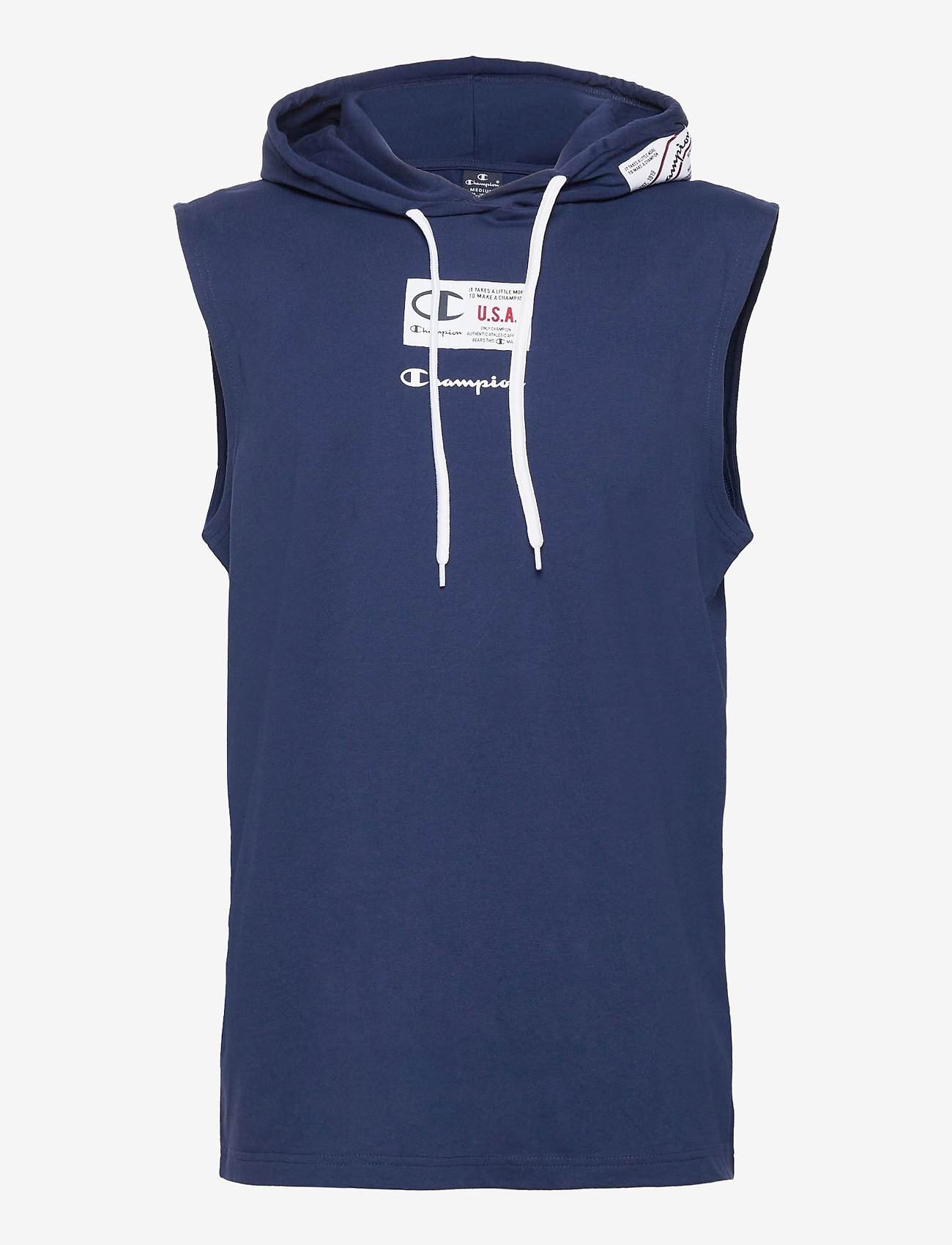 Champion - Hooded Sleeveless T-Shirt - medieval blue - 0