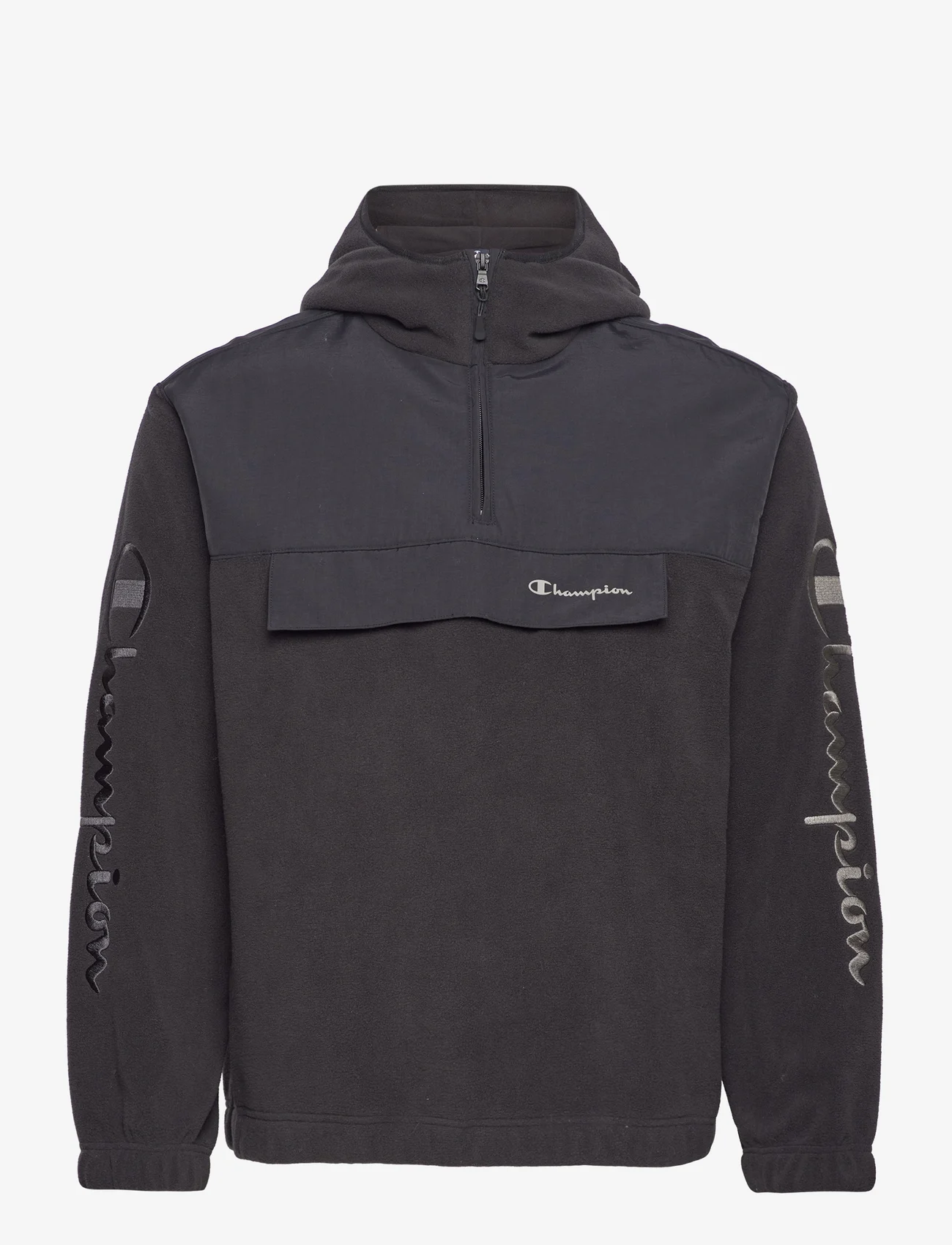 Champion - Hooded Half Zip Sweatshirt - vesten - black beauty - 0