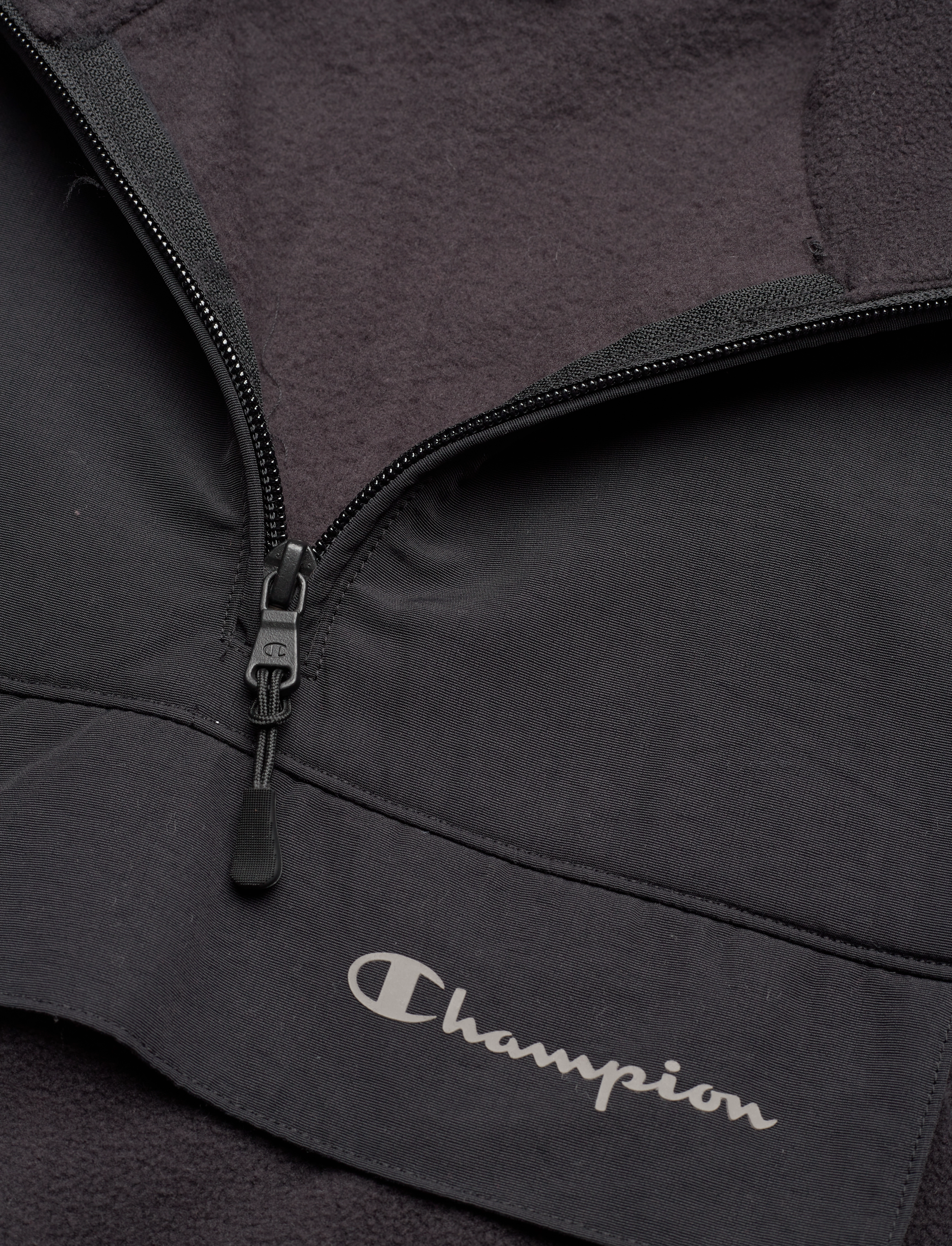 Champion - Hooded Half Zip Sweatshirt - black beauty - 2