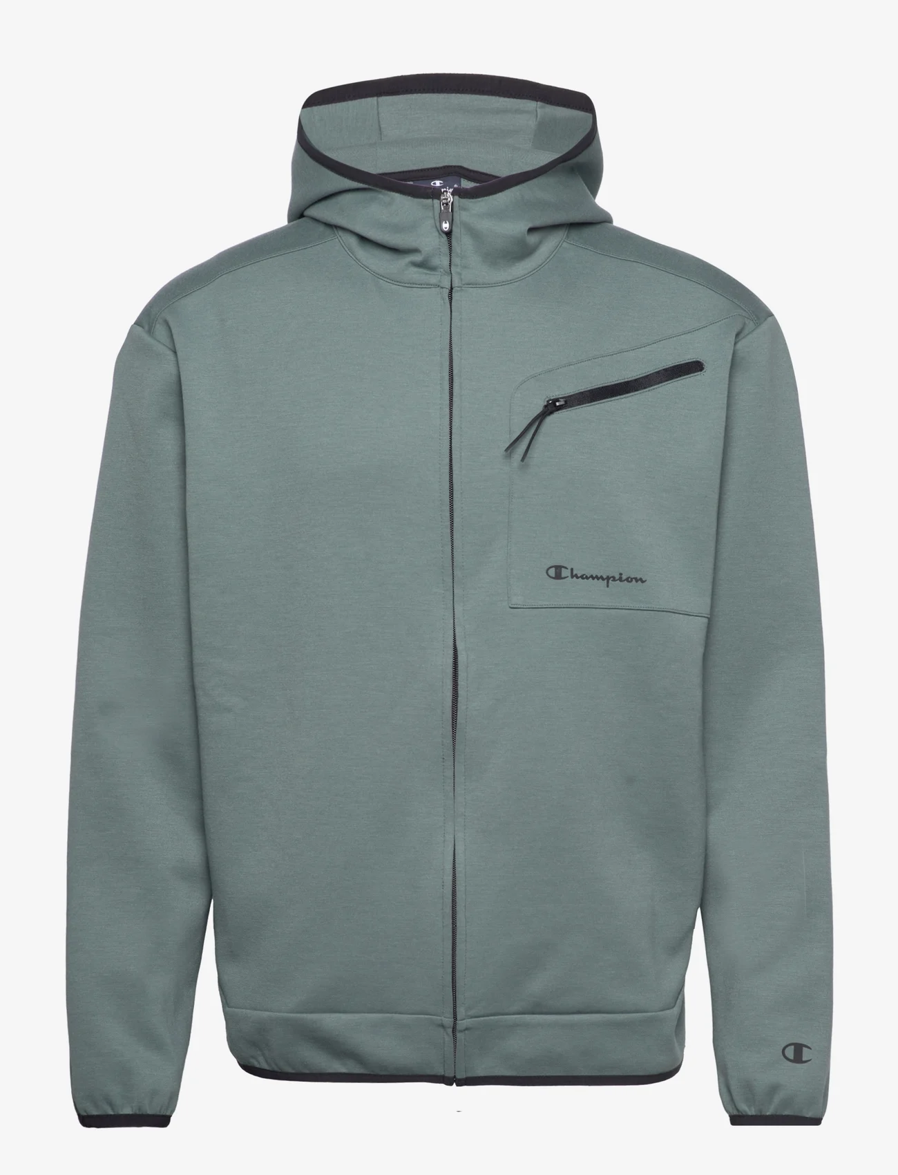 Champion - Hooded Full Zip Sweatshirt - hupparit - balsamo green - 0