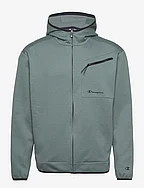 Hooded Full Zip Sweatshirt - BALSAMO GREEN