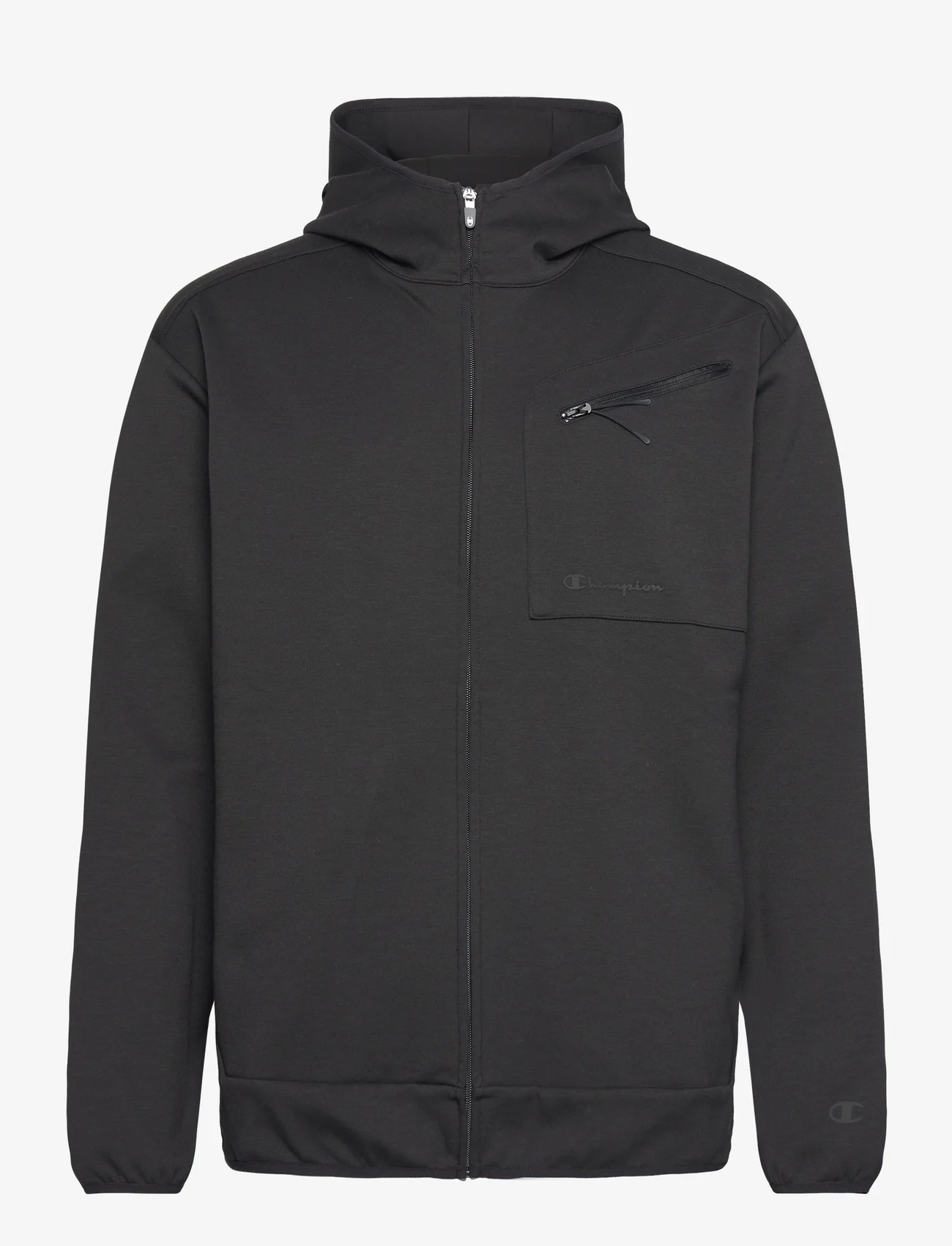 Champion - Hooded Full Zip Sweatshirt - hettegensere - black beauty - 0
