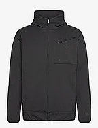 Hooded Full Zip Sweatshirt - BLACK BEAUTY