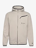 Hooded Full Zip Sweatshirt - SILVER LINING