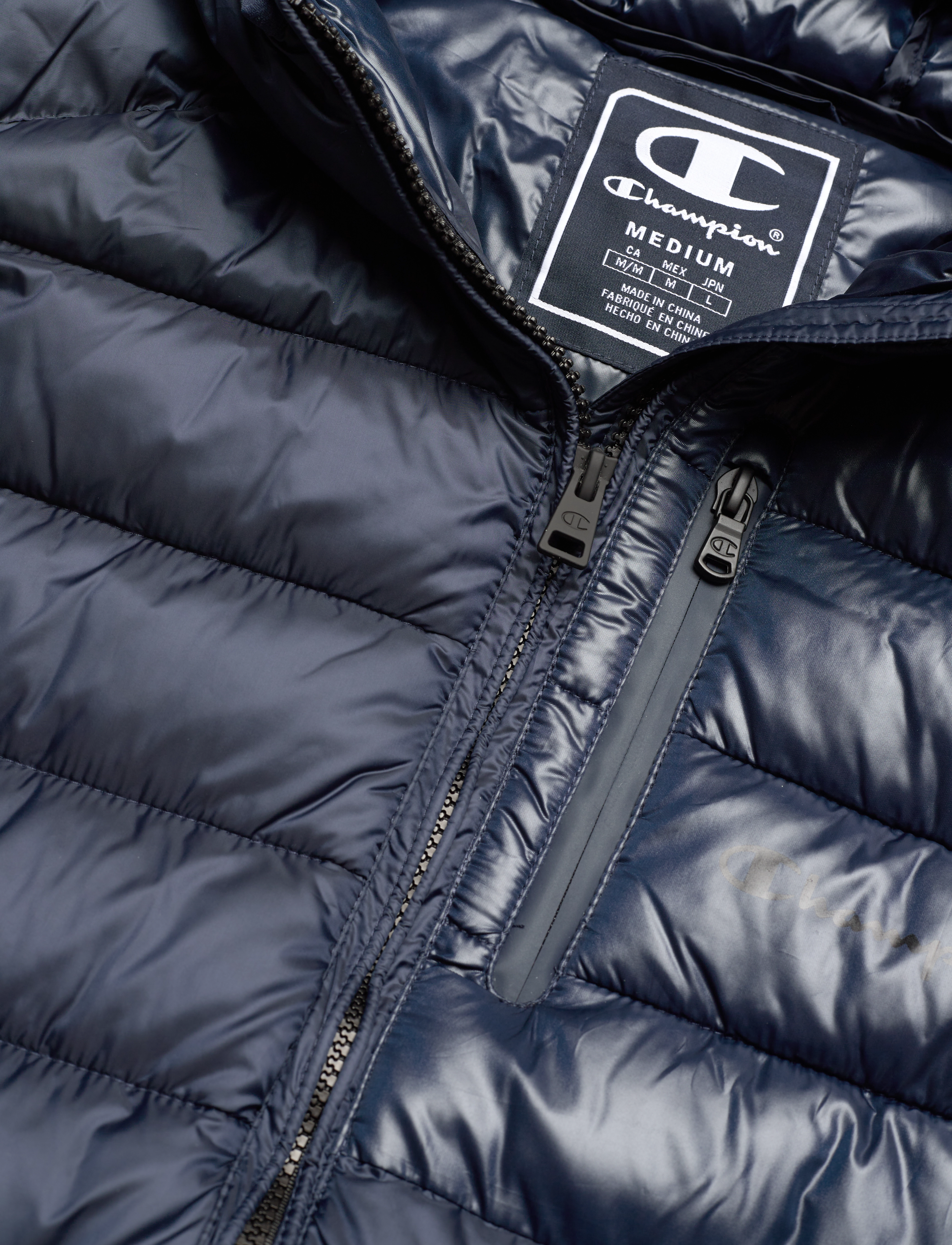 Champion - Hooded Full Zip Vest - sky captain - 2