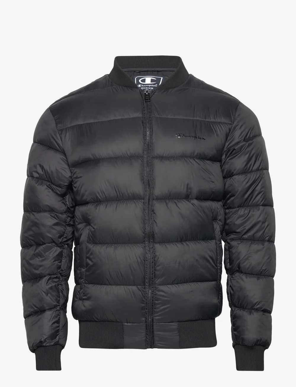 Champion black bomber 2024 jacket