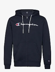 Champion - Hooded Full Zip Sweatshirt - hettegensere - sky captain - 0
