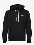 Hooded Full Zip Sweatshirt - BLACK BEAUTY