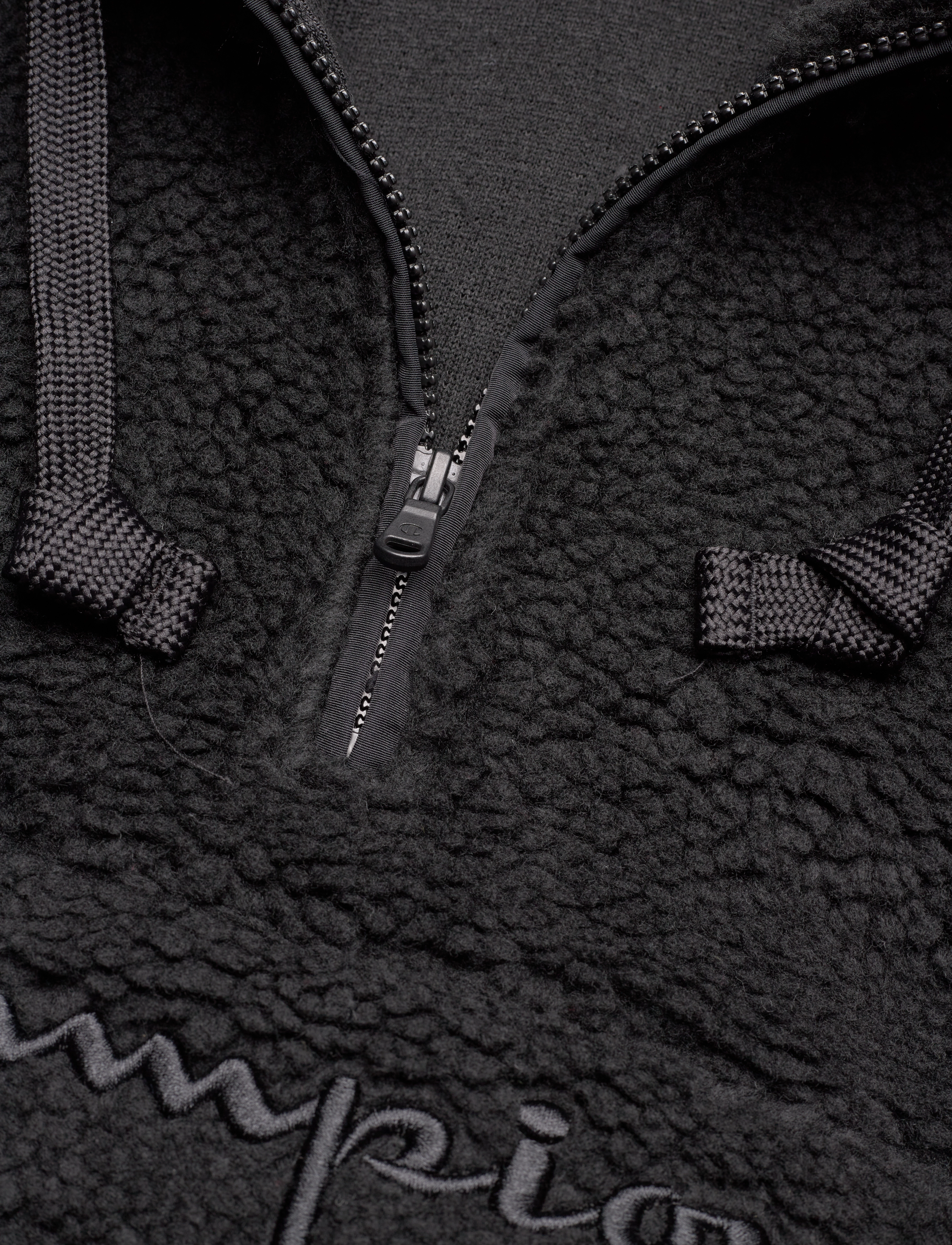 Champion - Hooded Half Zip Top - black beauty - 2