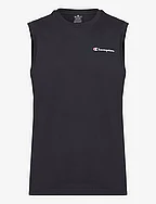 Sleeveless Crewneck T-Shirt - BLACK BEAUTY