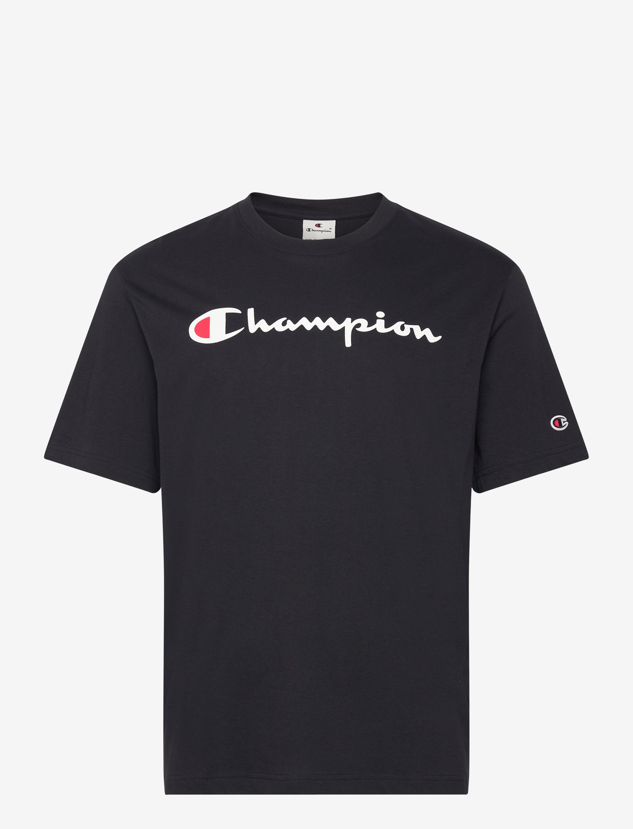 Champion - SS Tee - oberteile & t-shirts - black beauty - 0