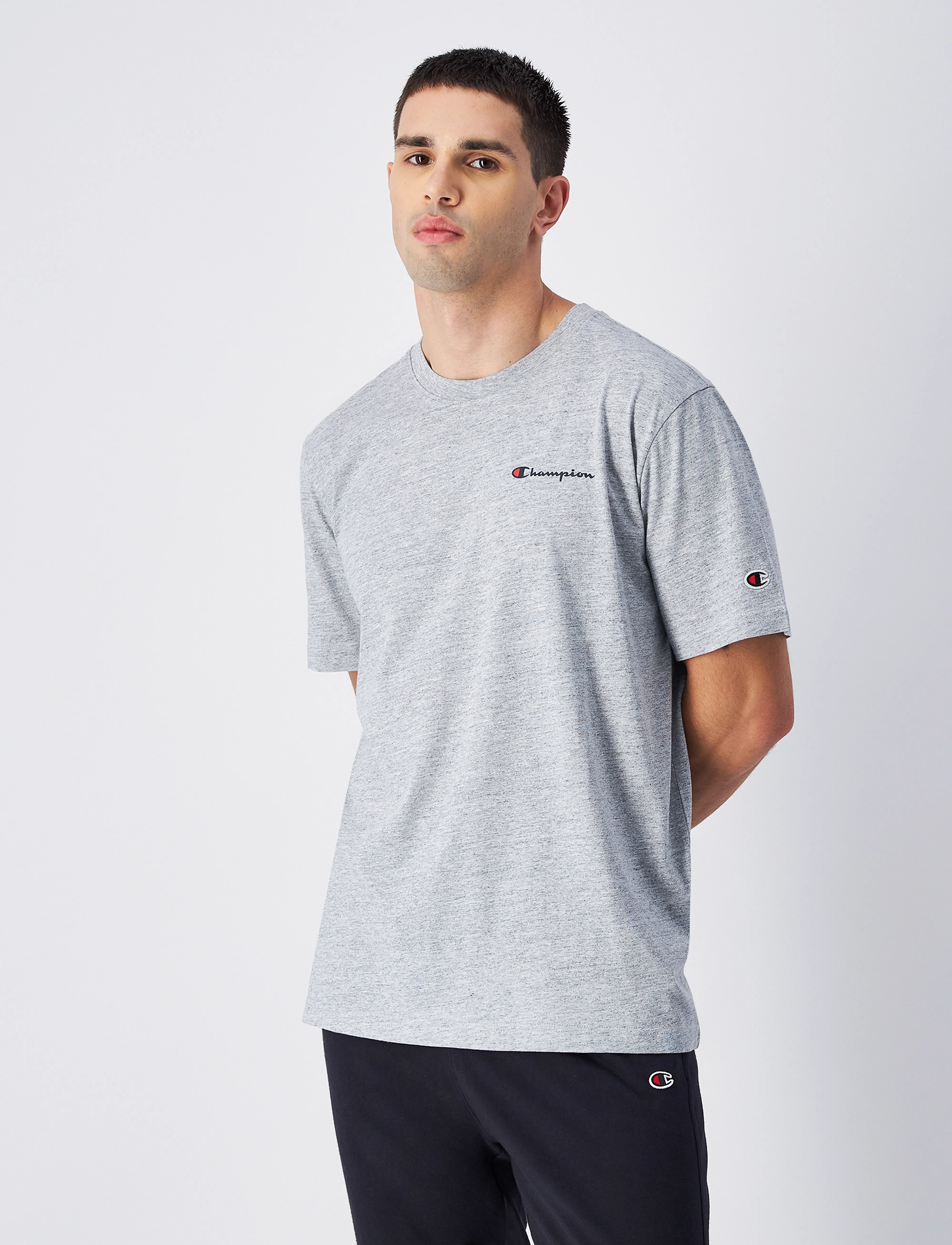 Champion - SS Tee - najniższe ceny - new oxford grey melange - 4