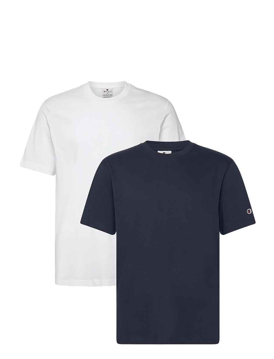 Champion - 2 pack SS Tee - t-shirts im multipack - ww001-wht/nny-ns - 1