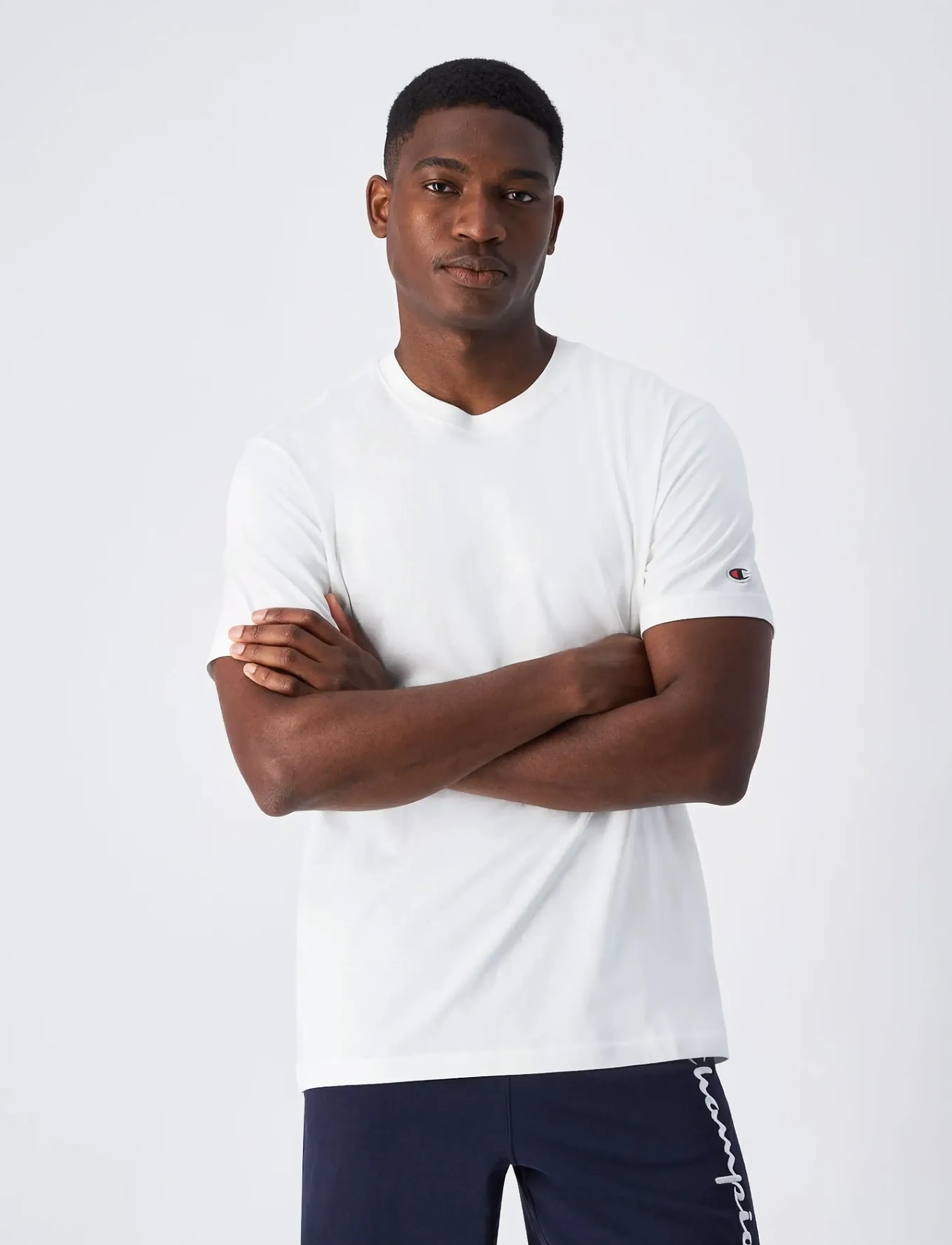 Champion - 2 pack SS Tee - lowest prices - ww001-wht/nny-ns - 3