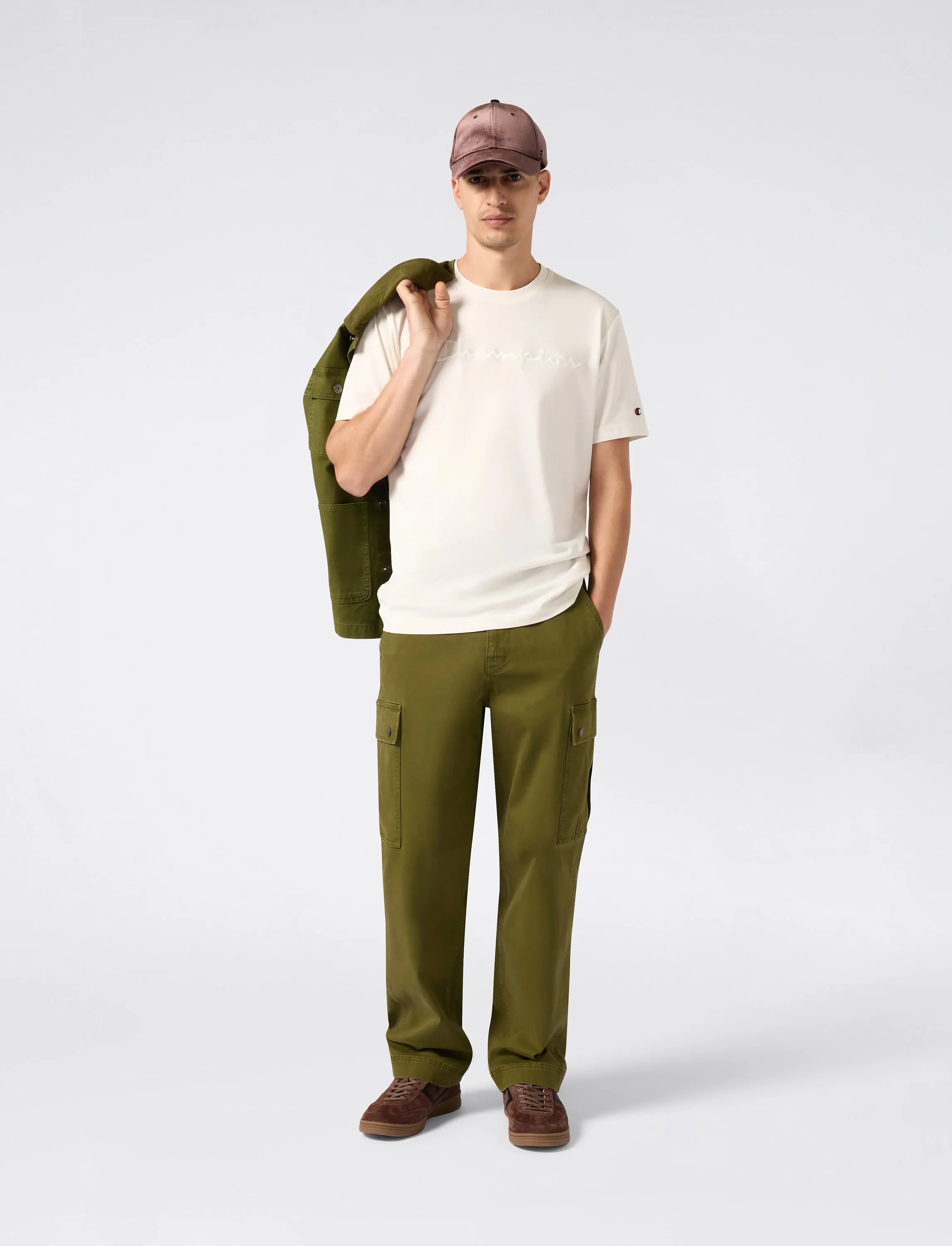 Champion SS Tee - Tøj - IVORY CANVAS / cream