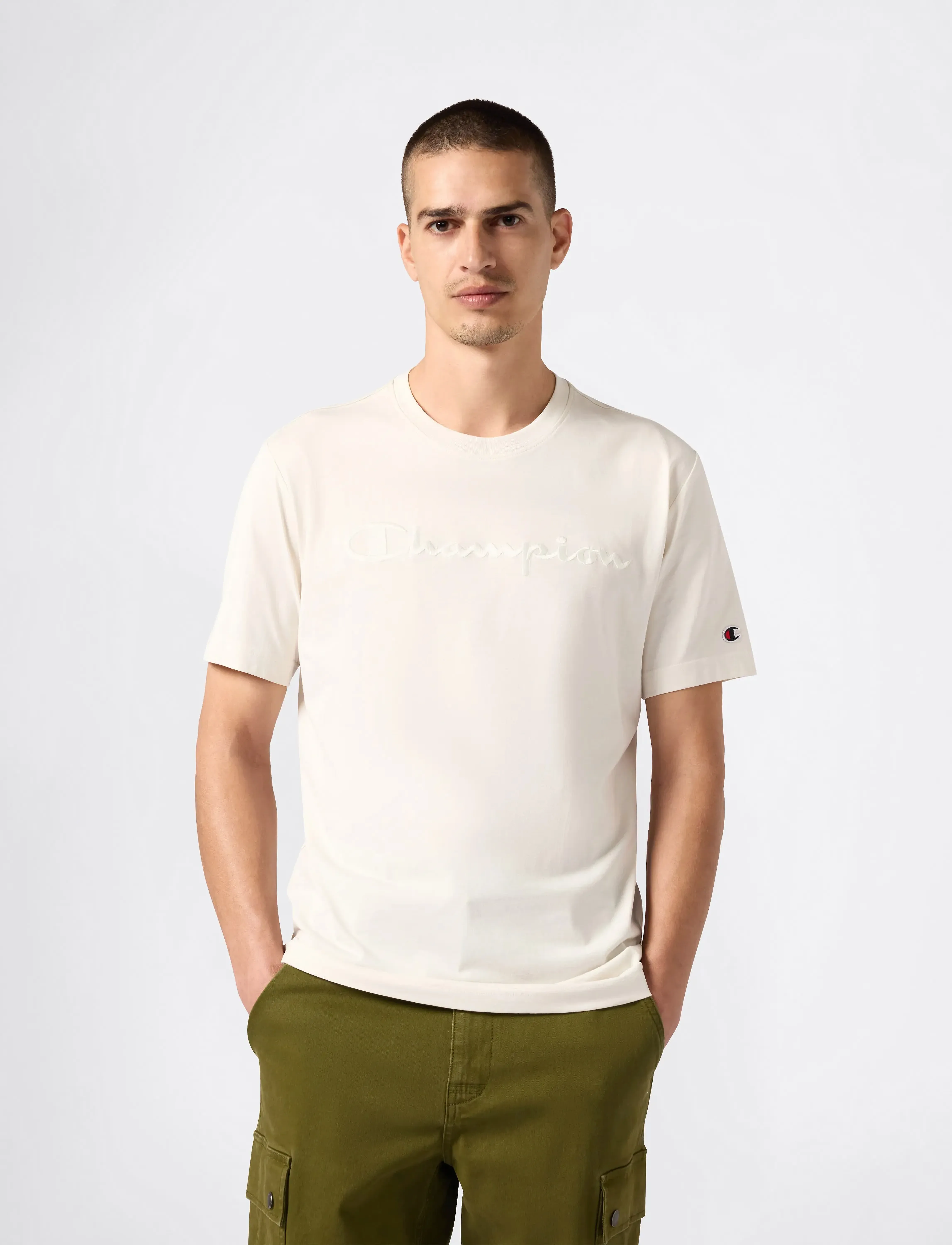 Champion - SS Tee - t-shirts - ivory canvas - 4