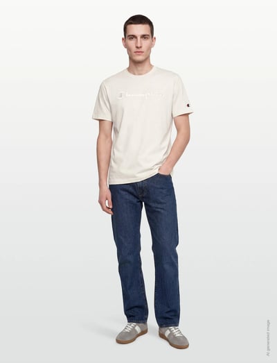 Champion SS Tee - Kläder - YS084-EGT / cream
