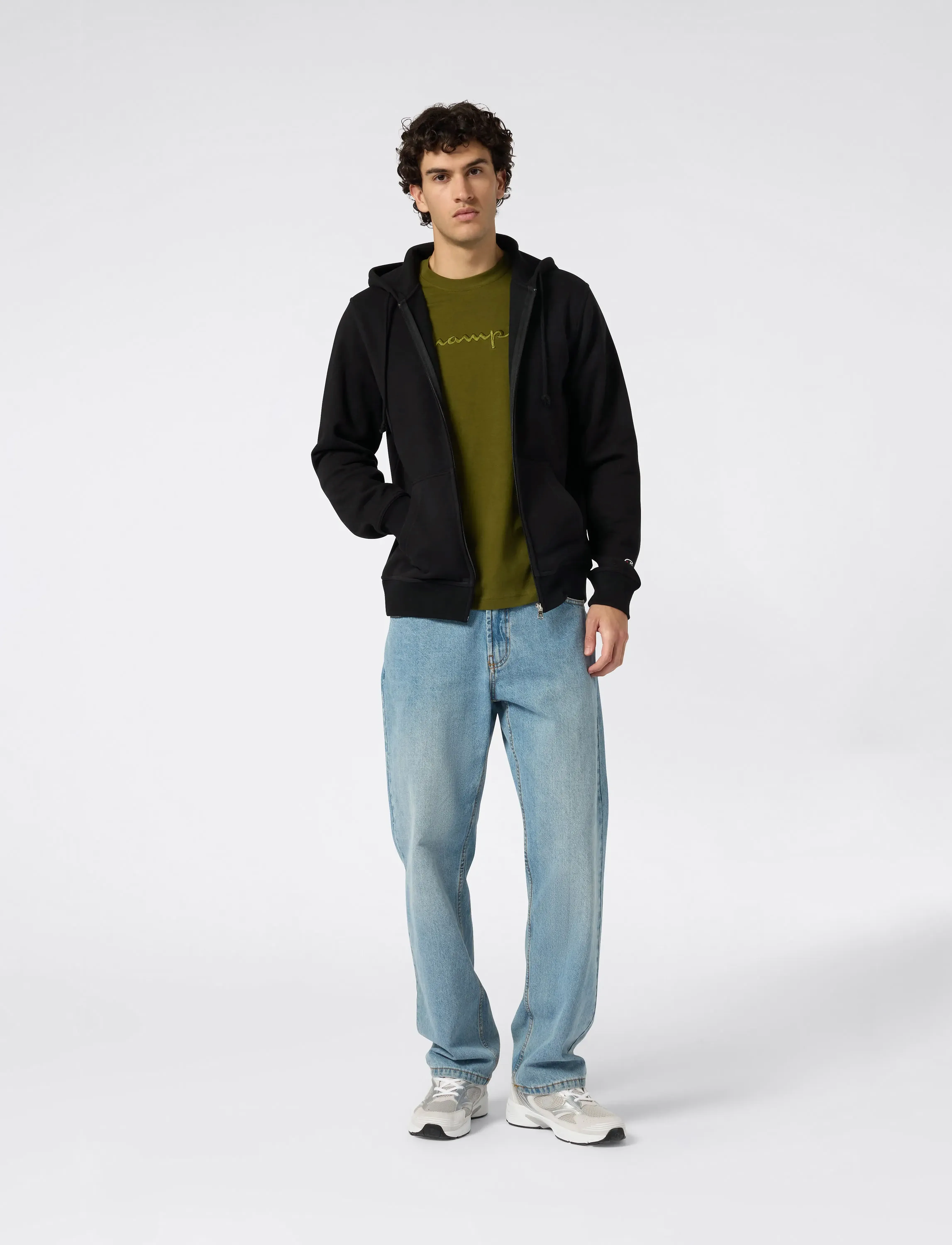 Champion Full Zip Hoodie Sweatshirt, S, Black, Jakker > Lette Jakker, Herre