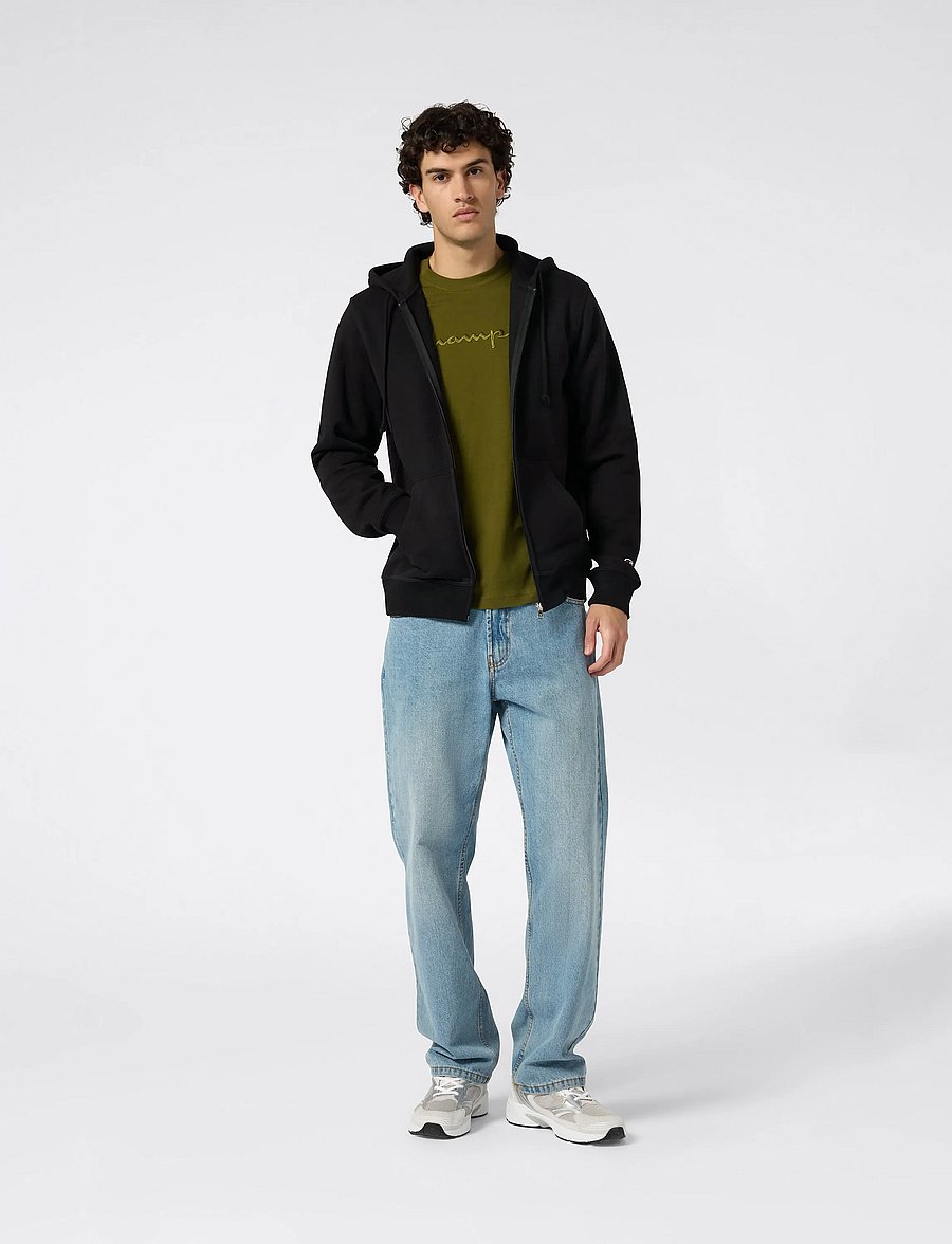Champion - Full Zip Hoodie Sweatshirt - striukės - black beauty - 0