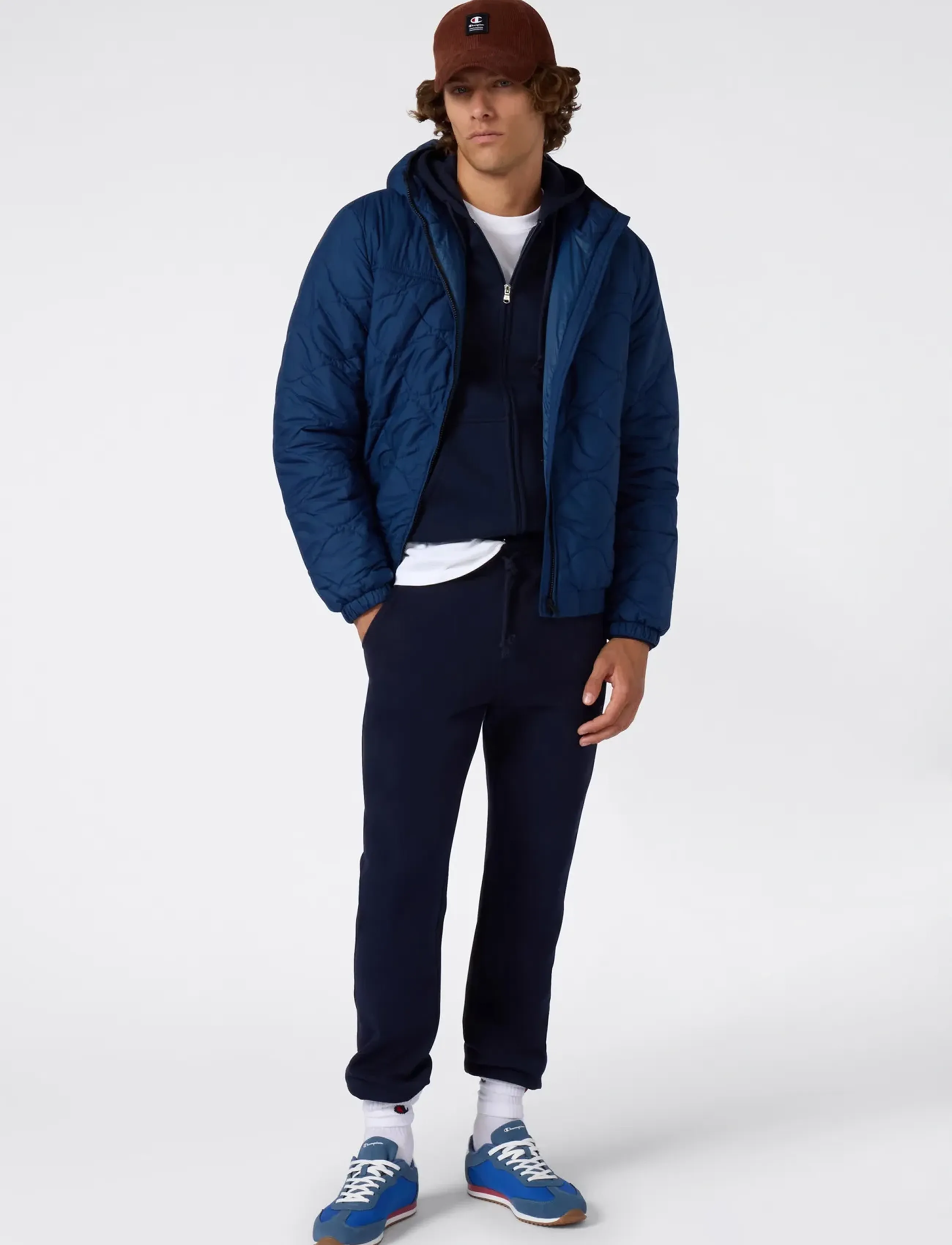 Champion - Full Zip Hoodie Sweatshirt - kevadjoped - sky captain - 4