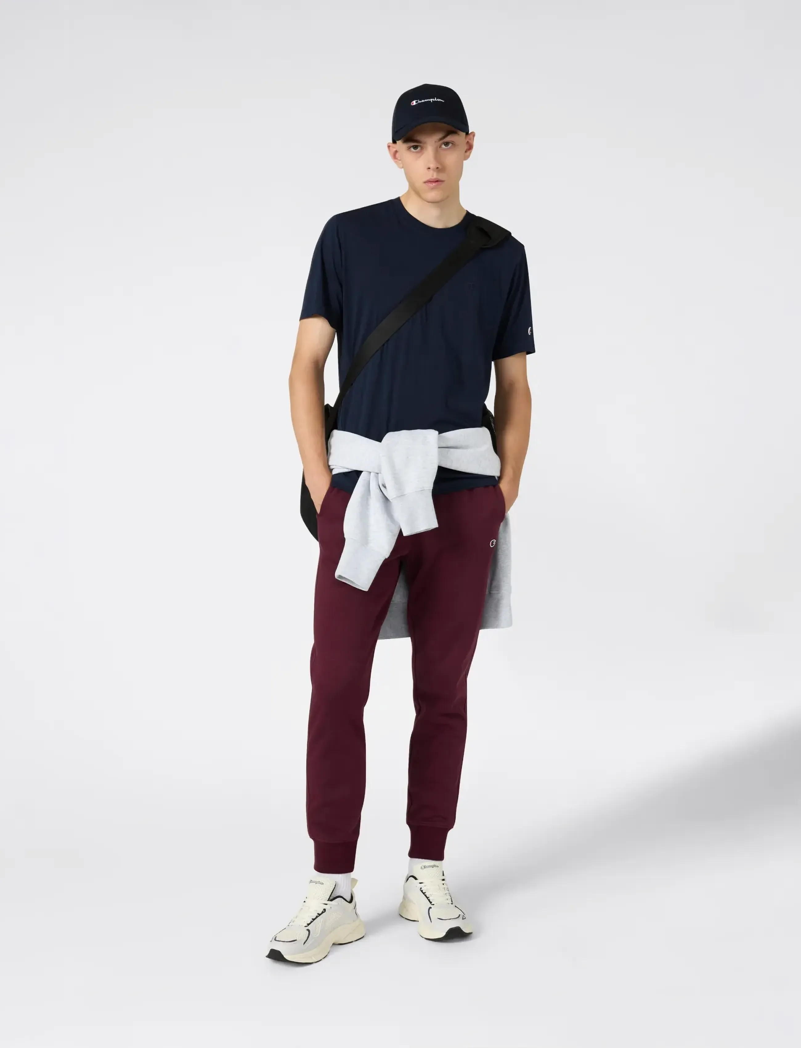 Champion Ss Tee, S, Sport Oberteile, Marineblau - T-shirts, Männerswear