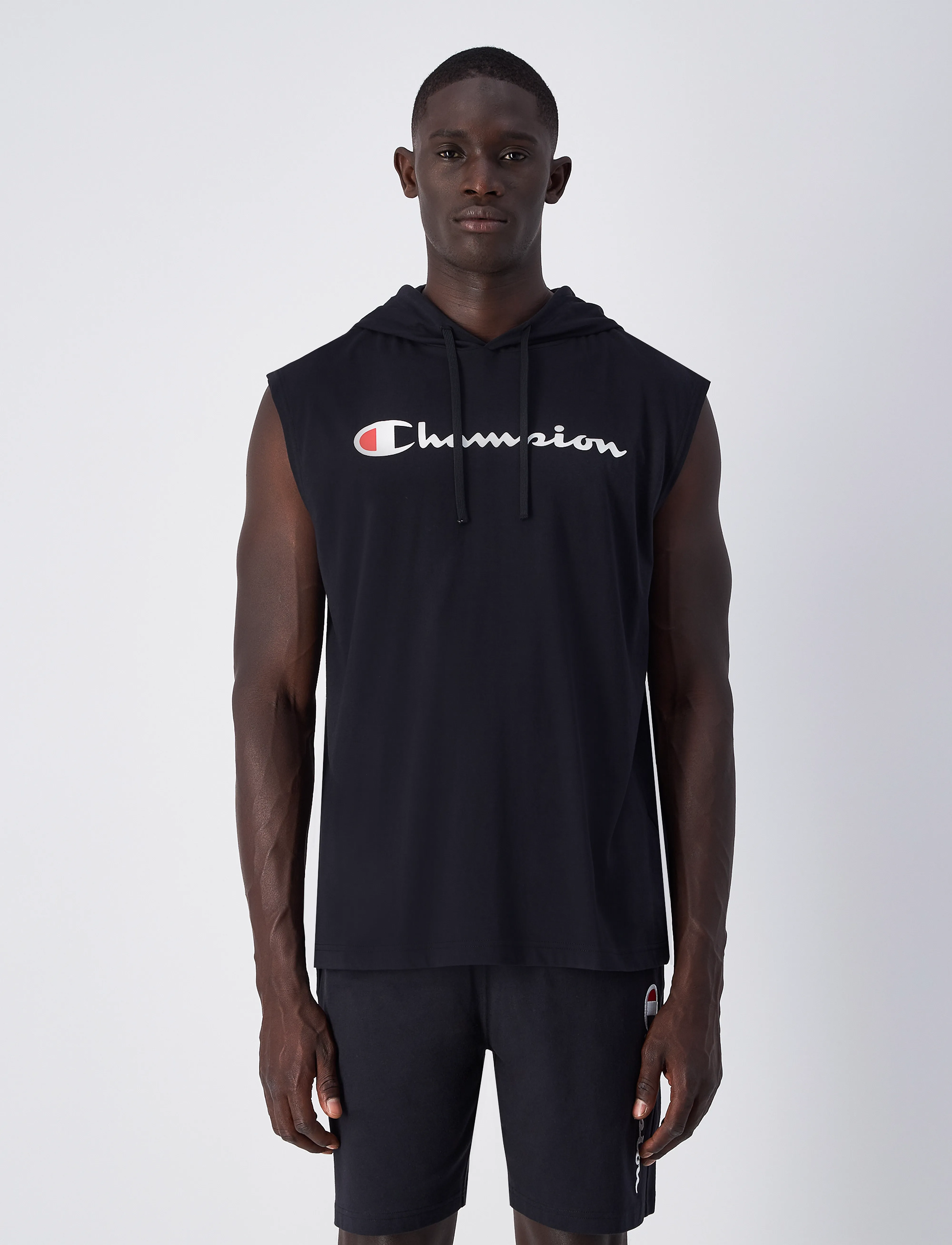 Champion - Hooded Tee - black beauty - 4