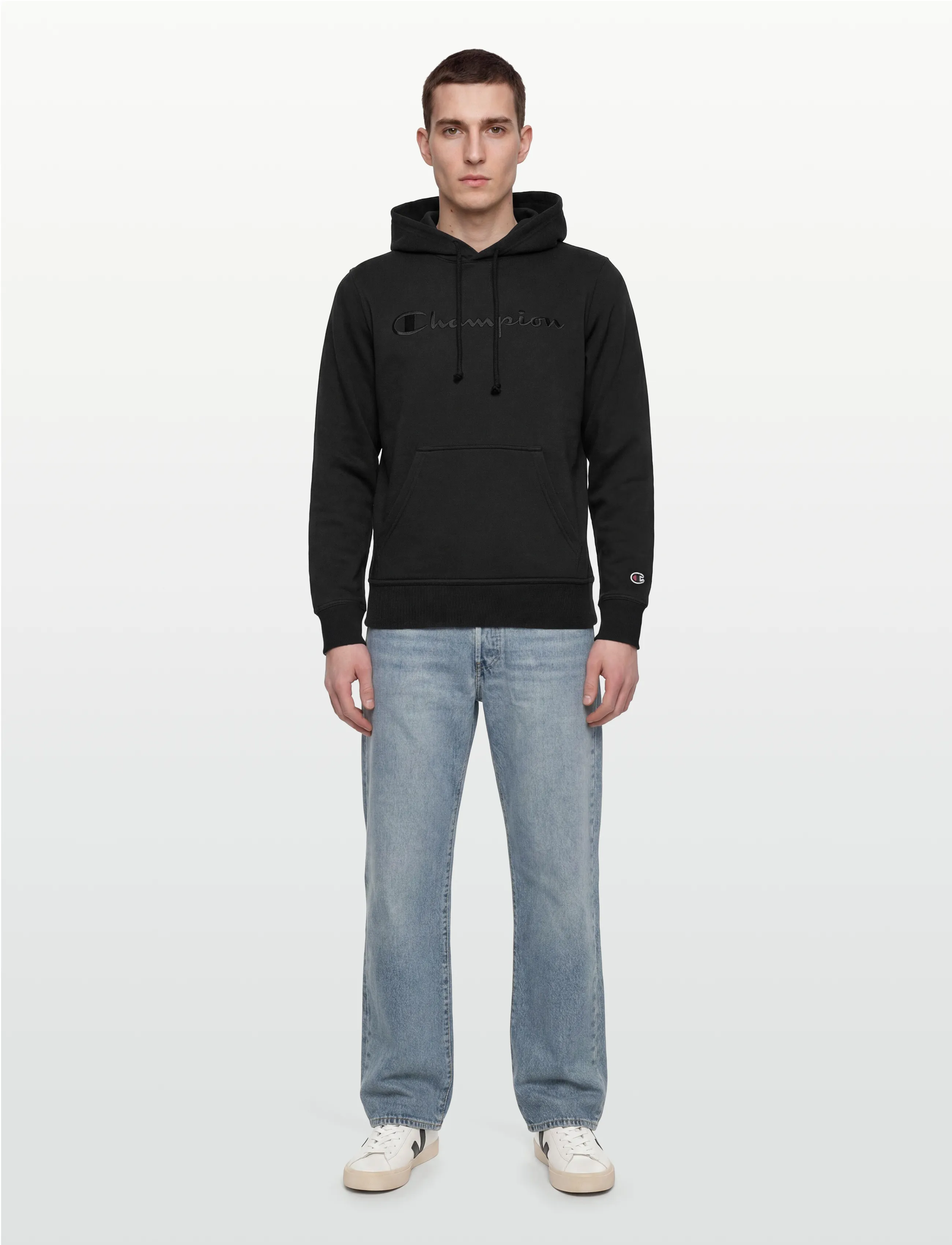 Champion Hooded Sweatshirt, L, Black, Sport Sweatshirts & Hoodies > Sport Hoodies, Herre