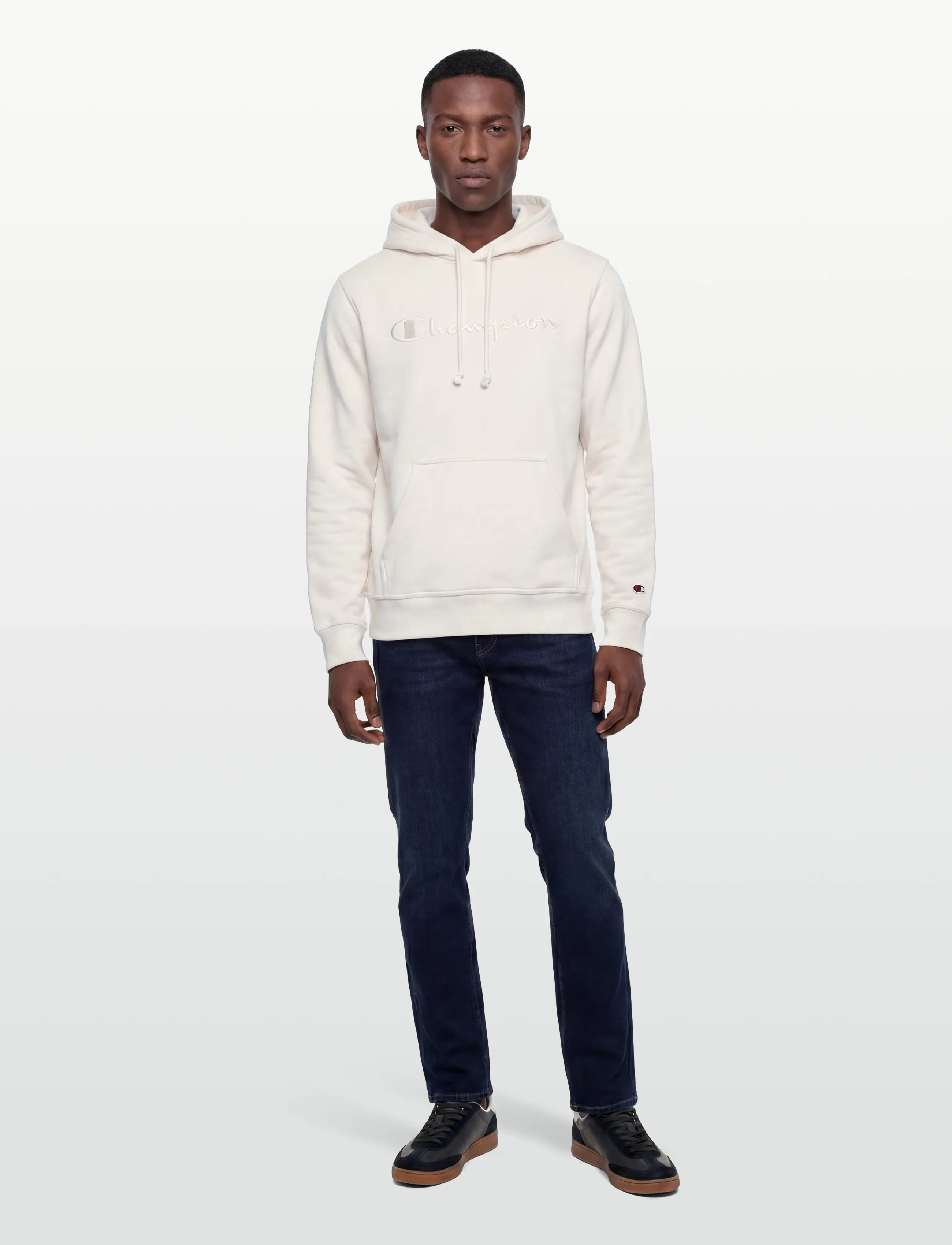 Champion Hooded Sweatshirt, XS, Cream, Sport Sweatshirts & Hoodies > Sport Hoodies, Herre