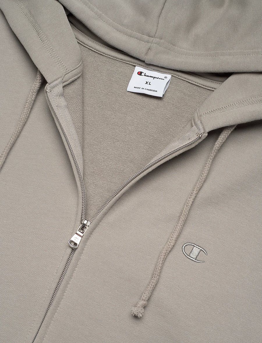 Champion - Full Zip Hoodie Sweatshirt - tops - es035-mdg - 5