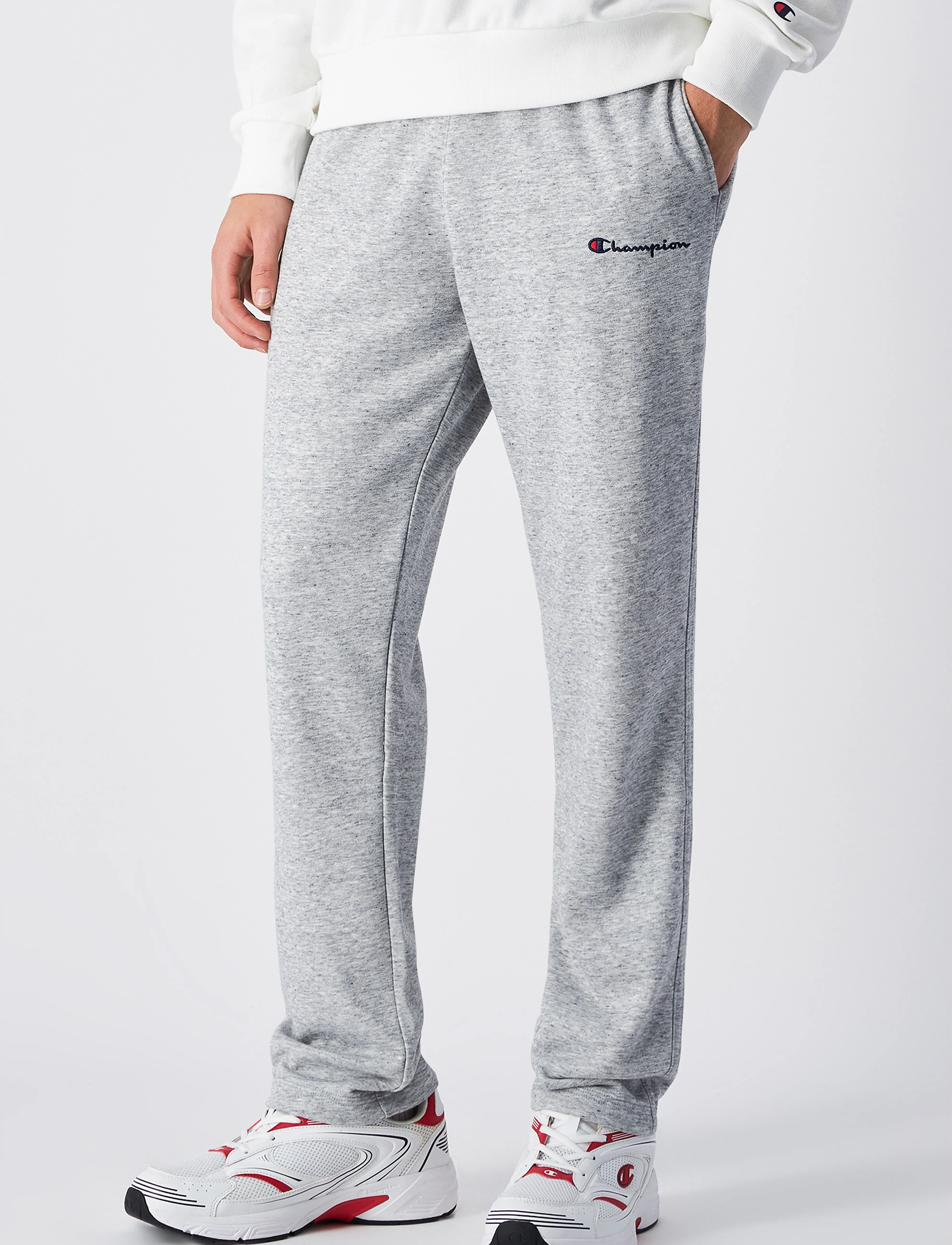 Champion - Straight Hem Pants - new oxford grey melange - 4