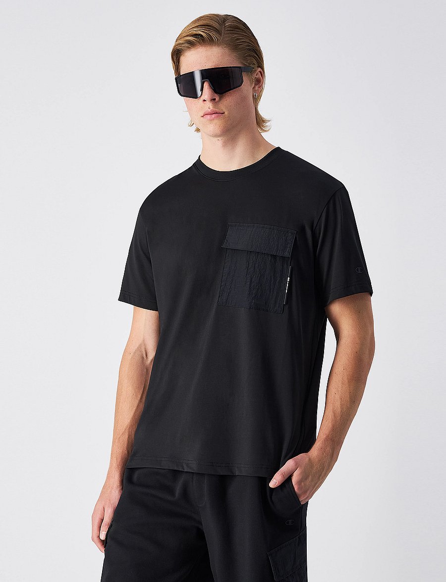 Champion - SS Tee - kurzärmelige t-shirts - black beauty - 4