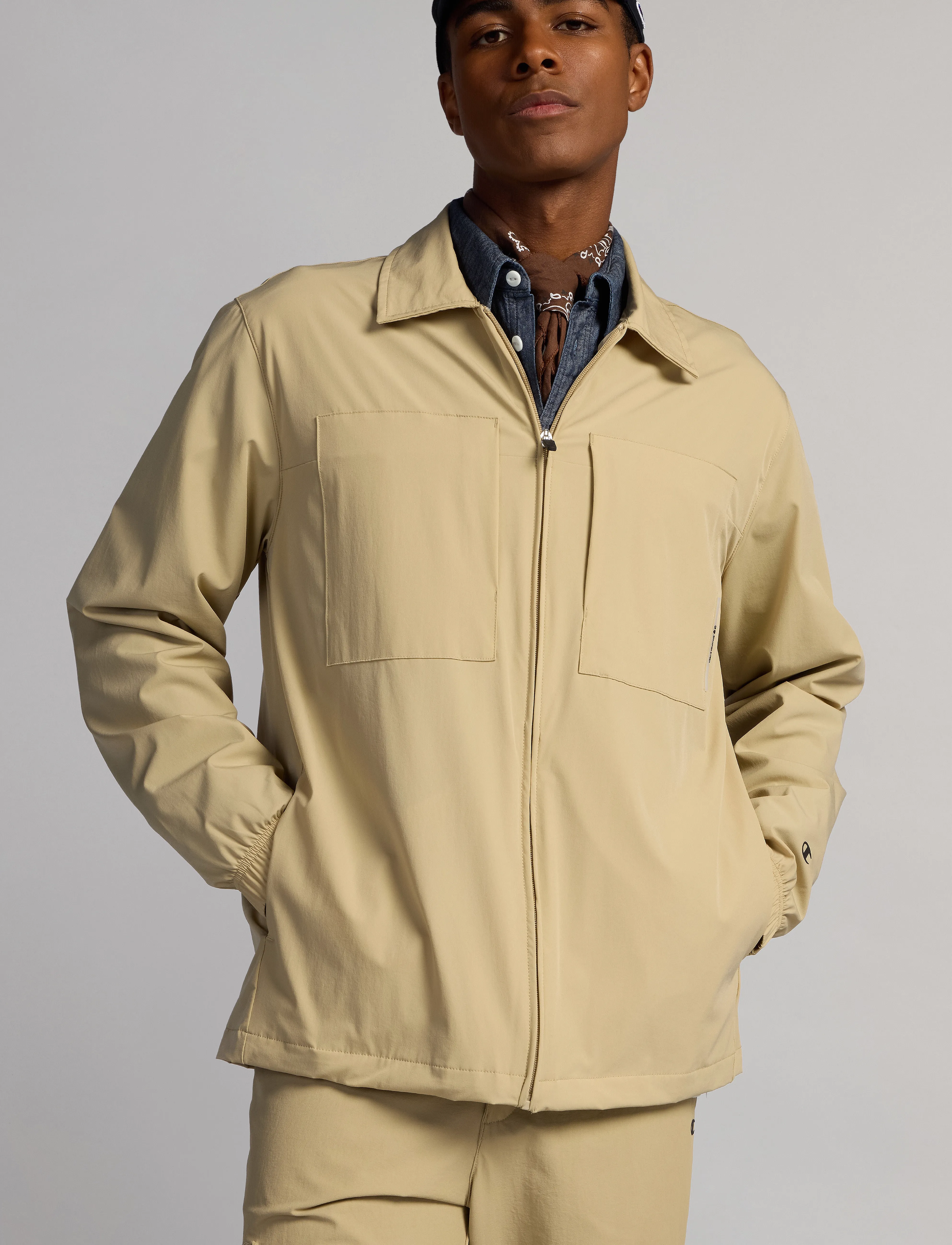 Champion - LS Shirt - feriefavoritter - taupe brown twill - 4