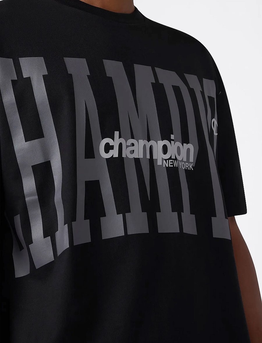 Champion - SS Tee - kortärmade t-shirts - black beauty - 5