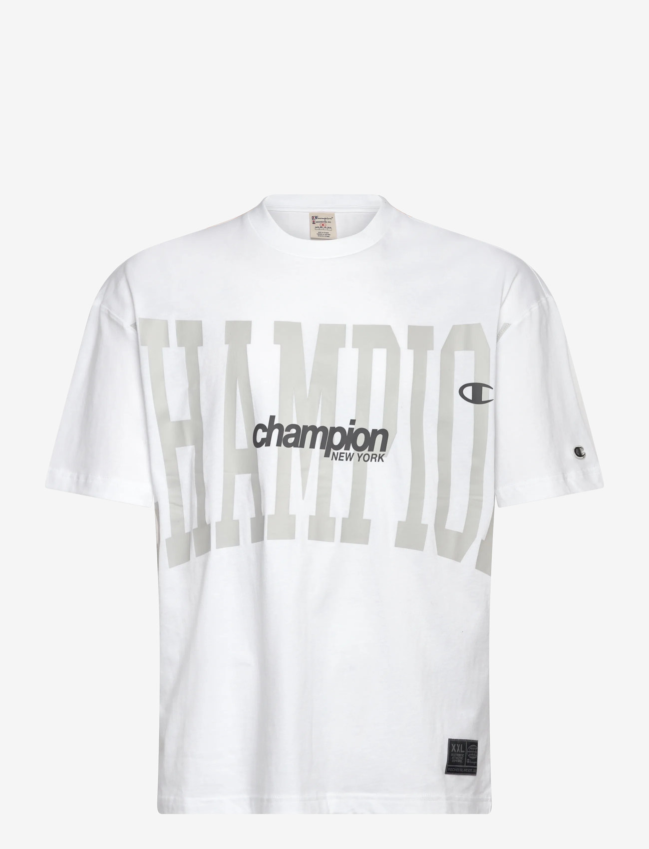 Champion - SS Tee - kortærmede t-shirts - white - 1