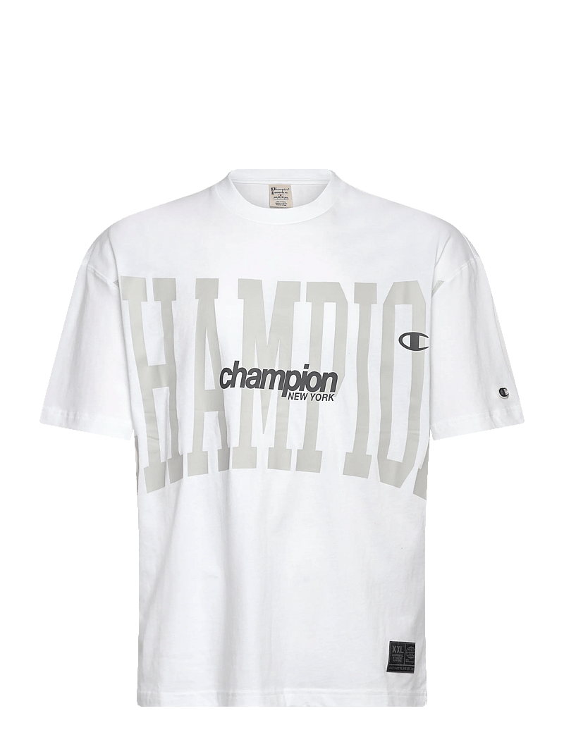 Champion - SS Tee - kortærmede t-shirts - white - 1