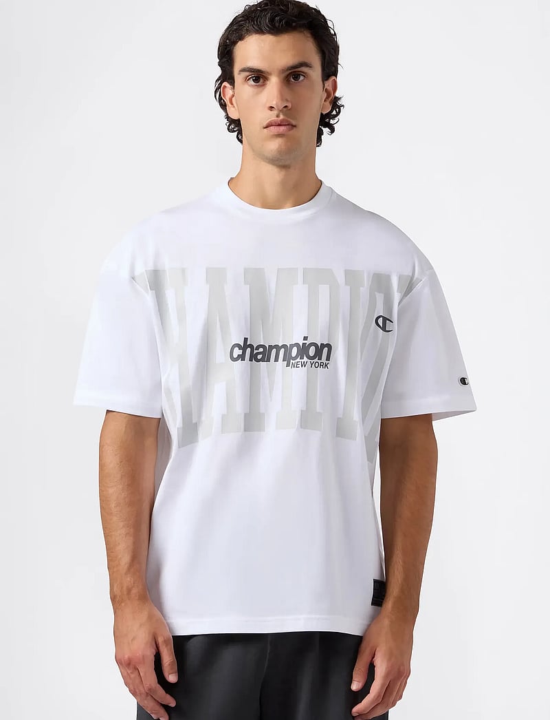 Champion - SS Tee - kortærmede t-shirts - white - 0