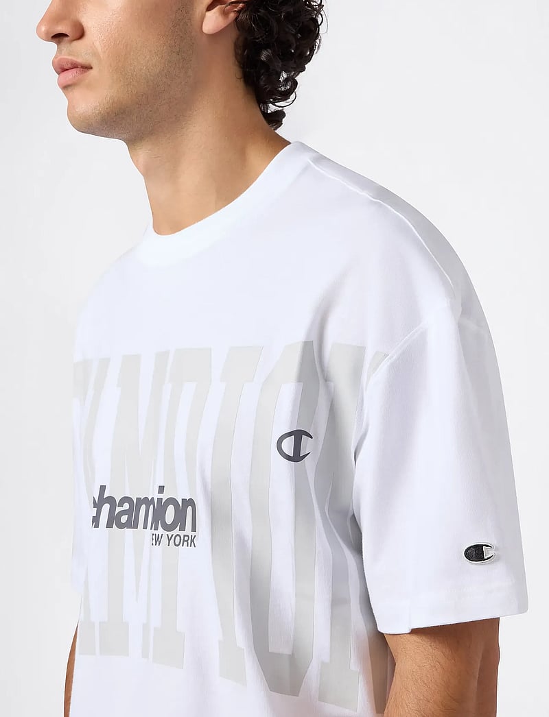 Champion - SS Tee - kortærmede t-shirts - white - 3