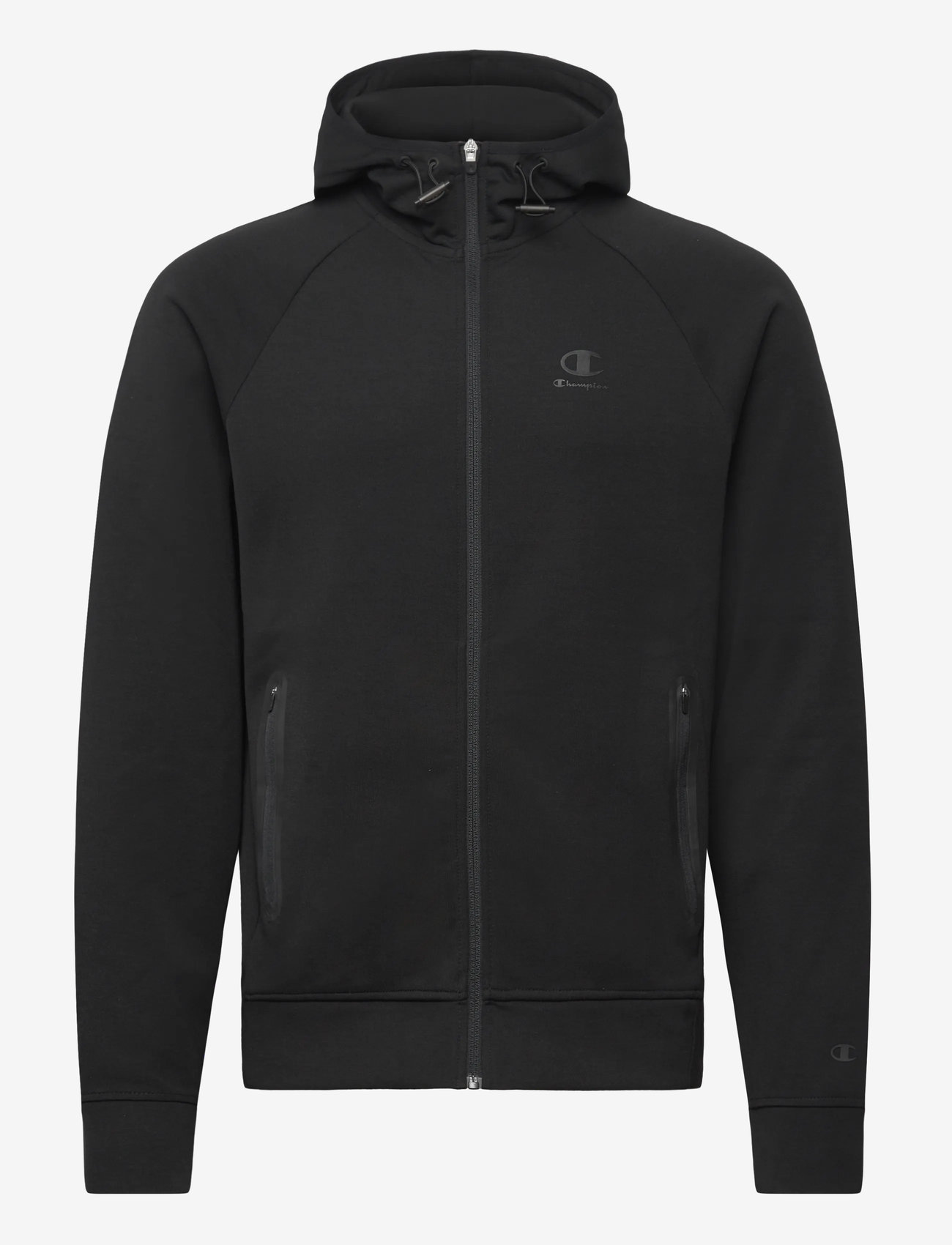 Champion - Hooded Full Zip Sweatshirt - hættetrøjer - black beauty - 1