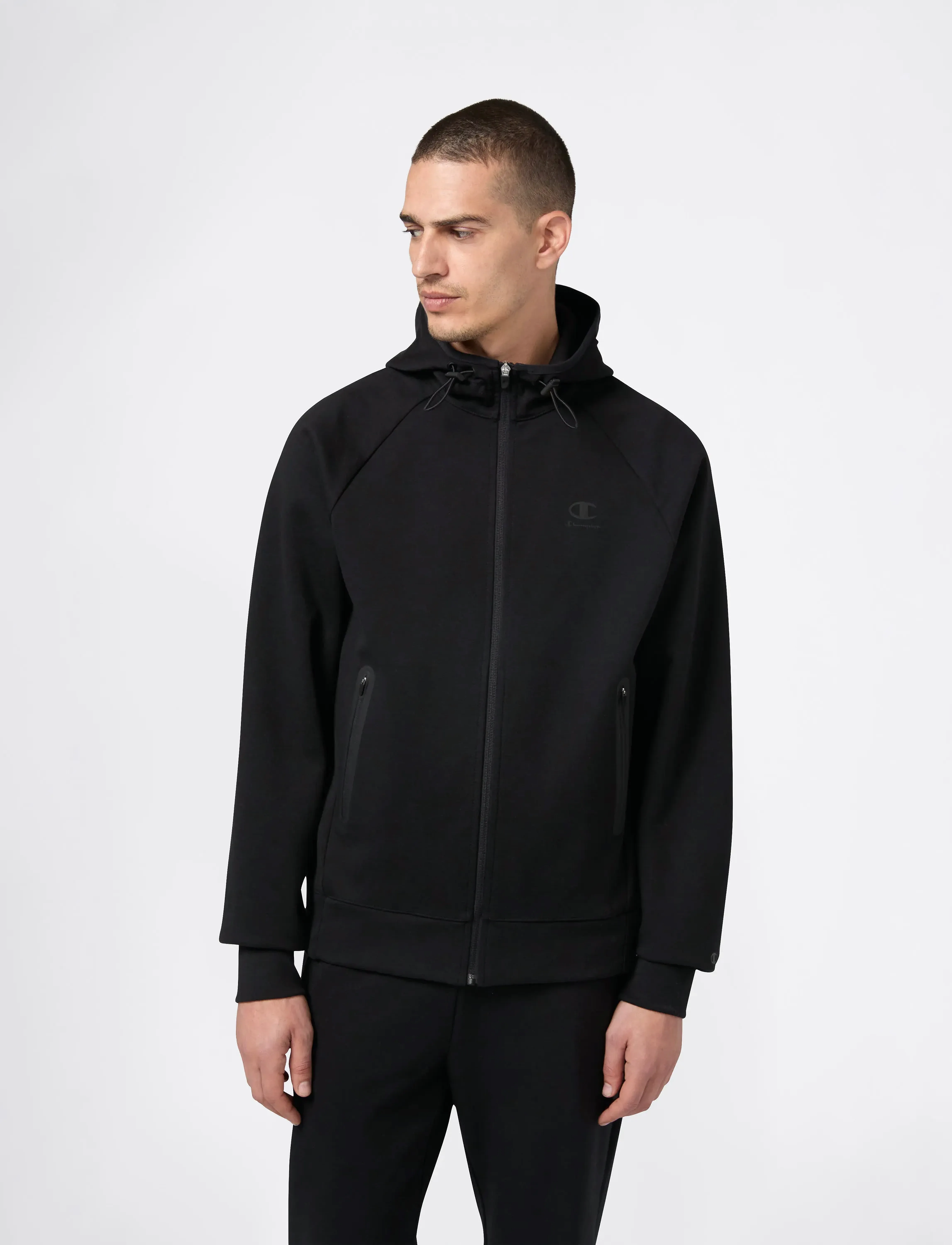 Champion - Hooded Full Zip Sweatshirt - džemperi ar kapuci - black beauty - 4