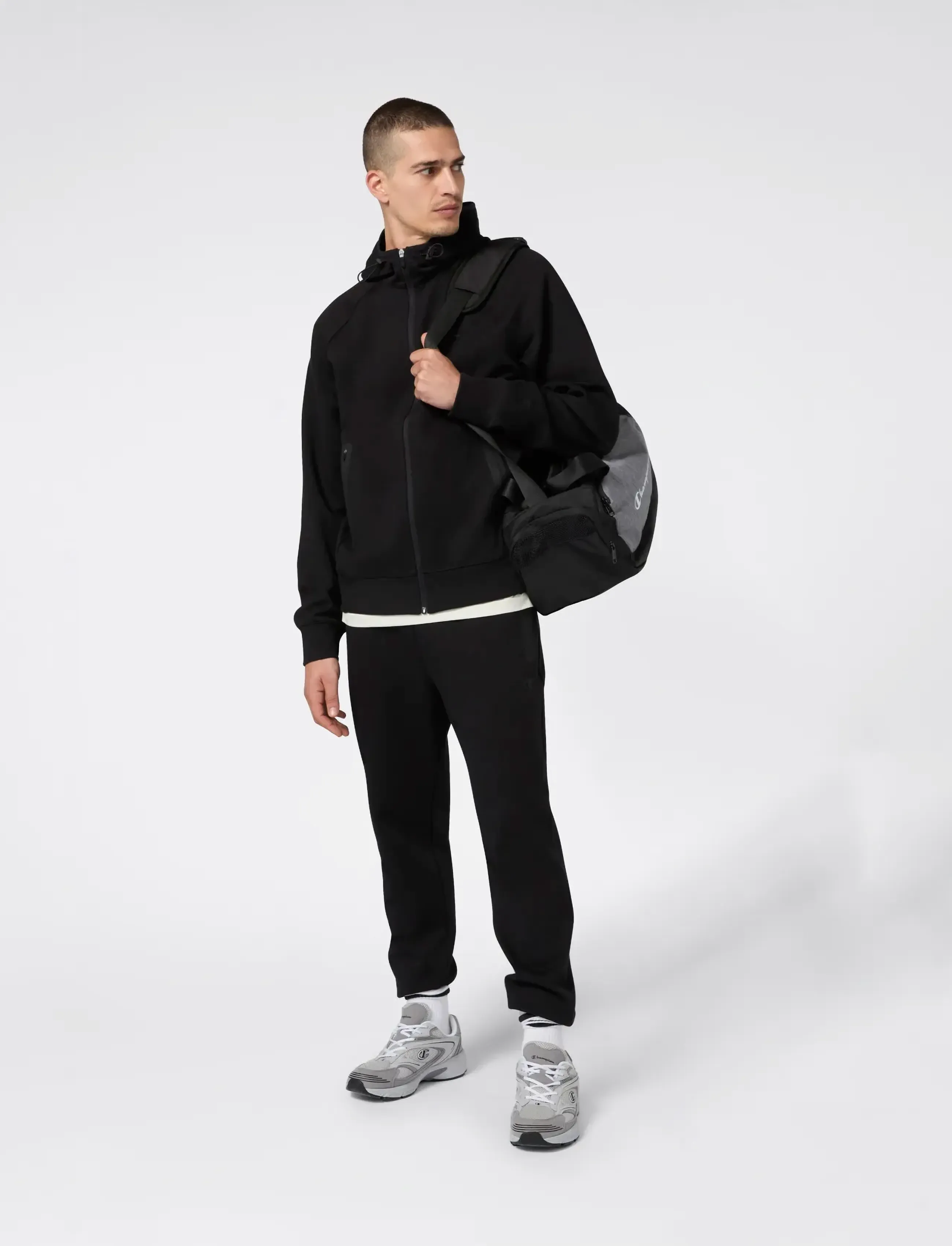 Champion Cuffed Pants, M, Black, Underdele > Joggingbukser, Herre