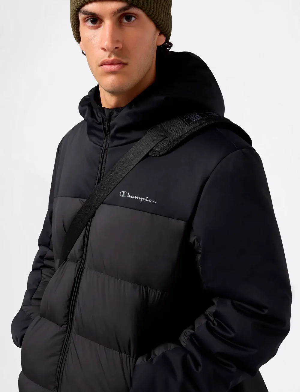Champion - Hooded Jacket - vinterjakker - black beauty - 3